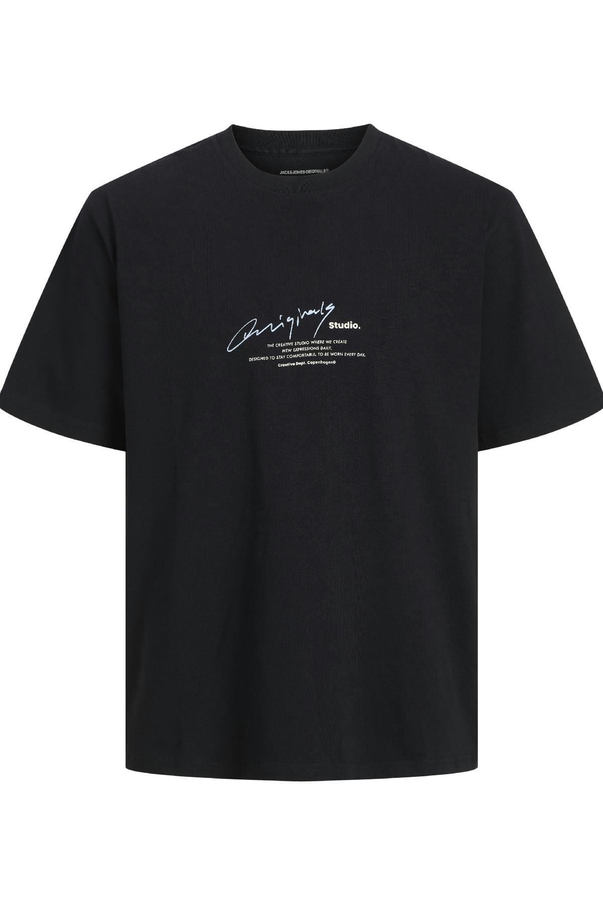 JORMANCHESTER SCRIPT TEE SS CREW NECK SİYAH