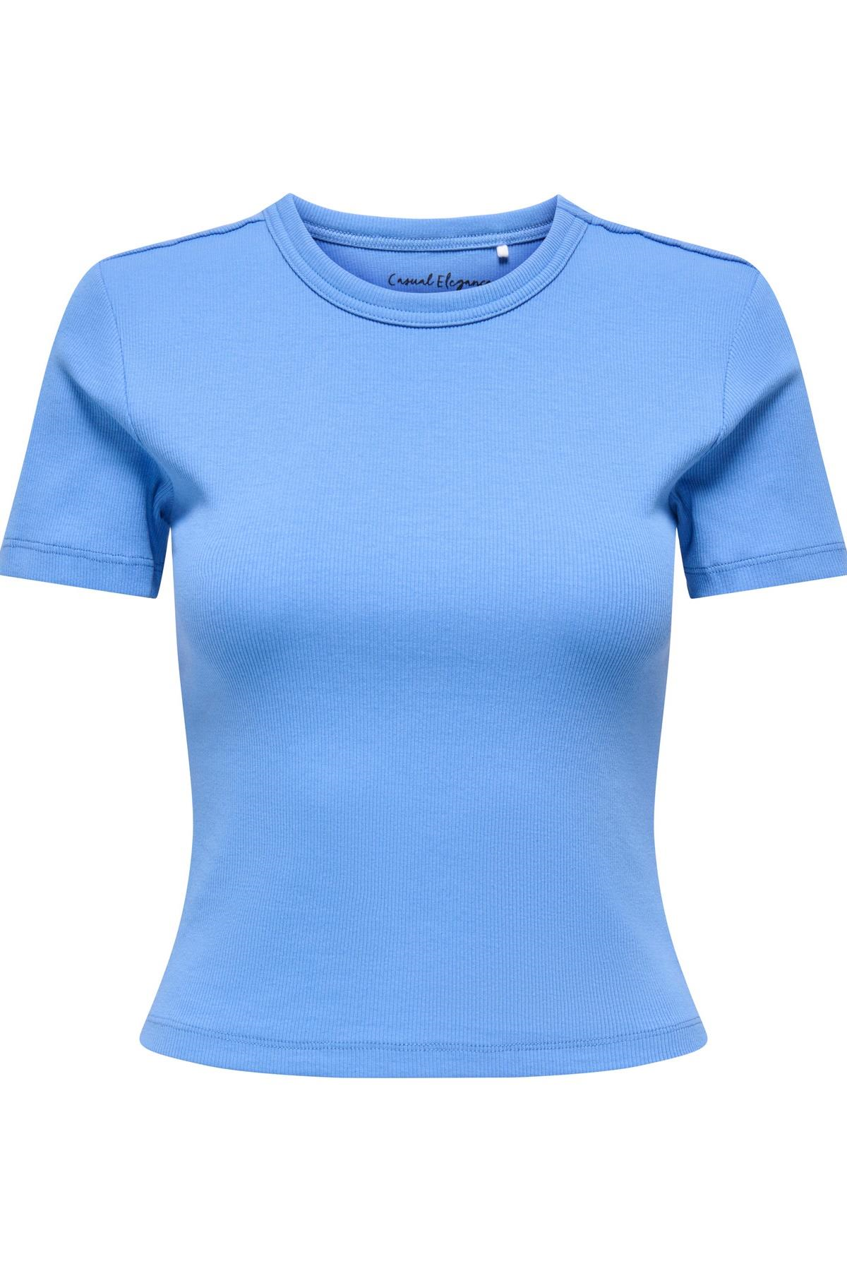 Only Kadın Bisiklet Yaka Basic Tişört - Val Life 