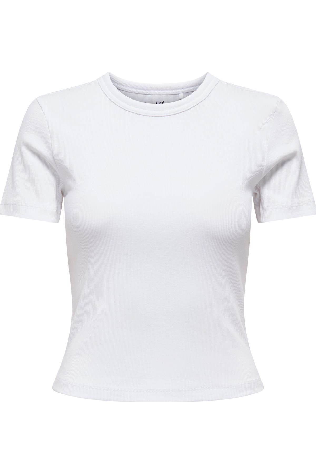 Only Kadın Bisiklet Yaka Basic Tişört - Val Life 