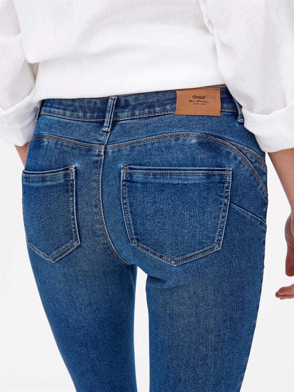 ONLY ONLDAISY REG PUSH BAYAN SİYAH KOT PANTOLON 