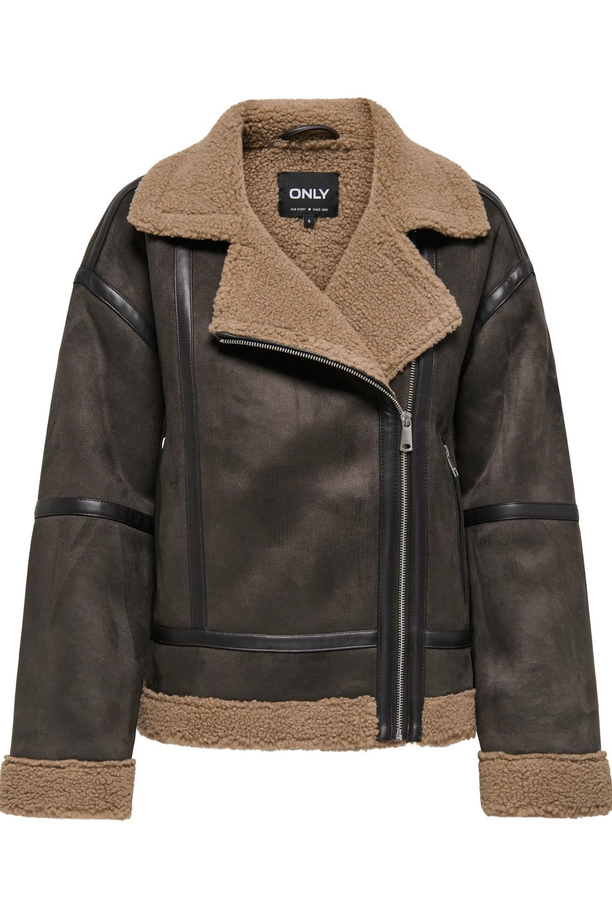 Only ONLKENDRA Kadın Oversize Bonded Ceket Rahat Kesim Günlük Şık 