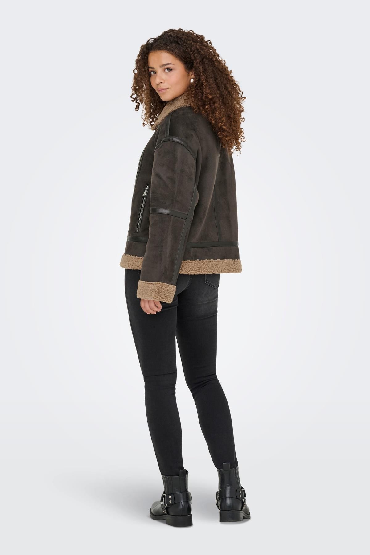 Only ONLKENDRA Kadın Oversize Bonded Ceket Rahat Kesim Günlük Şık 
