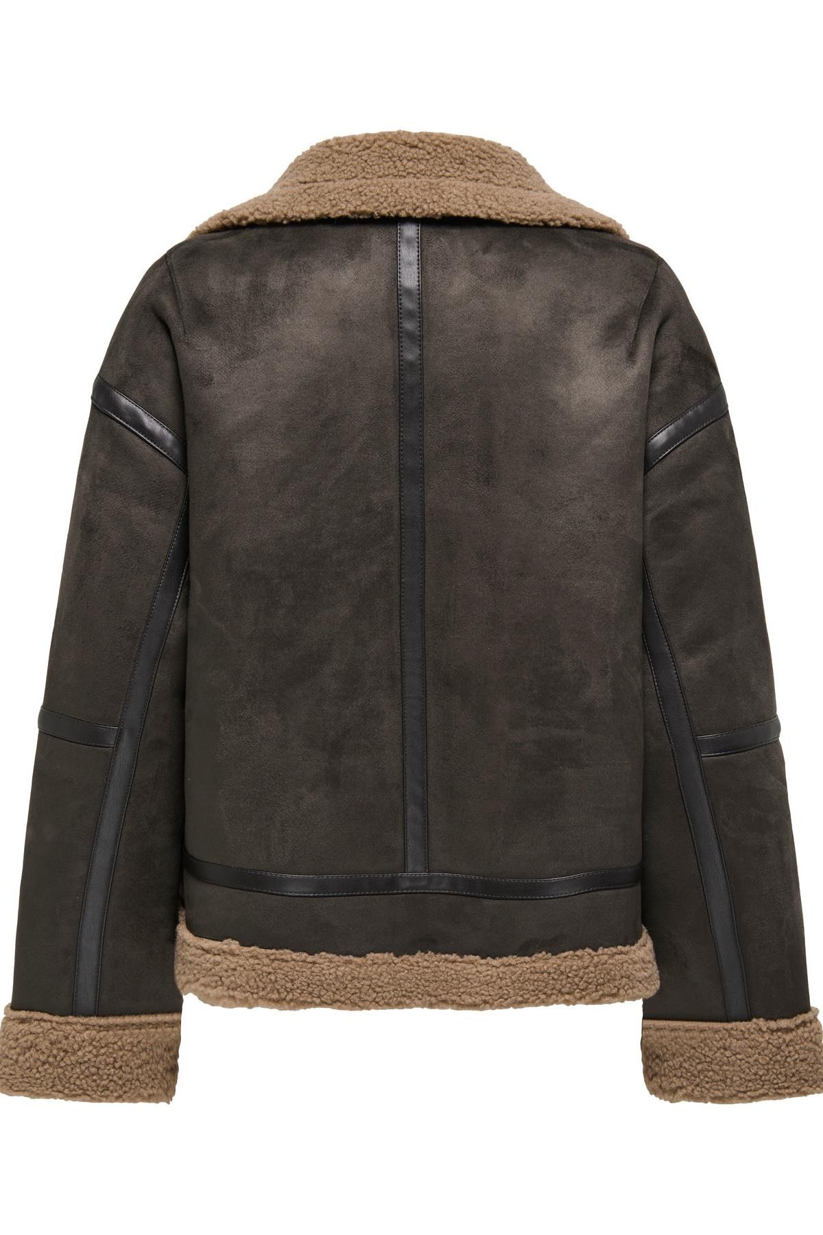 Only ONLKENDRA Kadın Oversize Bonded Ceket Rahat Kesim Günlük Şık 