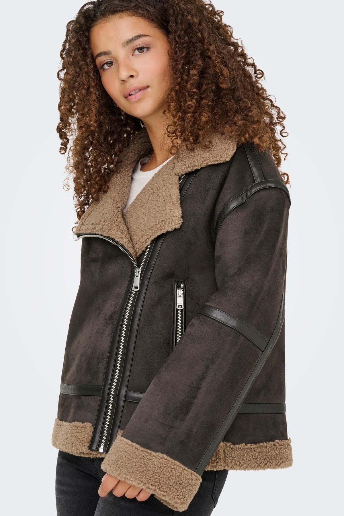 Only ONLKENDRA Kadın Oversize Bonded Ceket Rahat Kesim Günlük Şık 