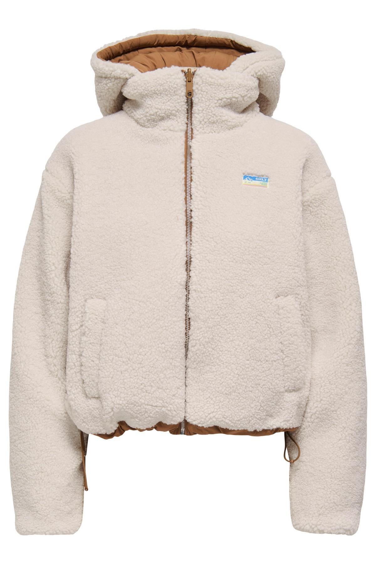 Only ONLMARIA Kadın Çift Taraflı Şişme Mont Puffer Ceket Günlük Rahat 