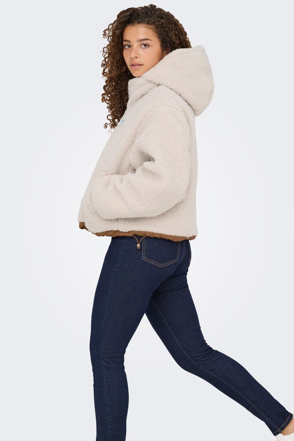 Only ONLMARIA Kadın Çift Taraflı Şişme Mont Puffer Ceket Günlük Rahat 