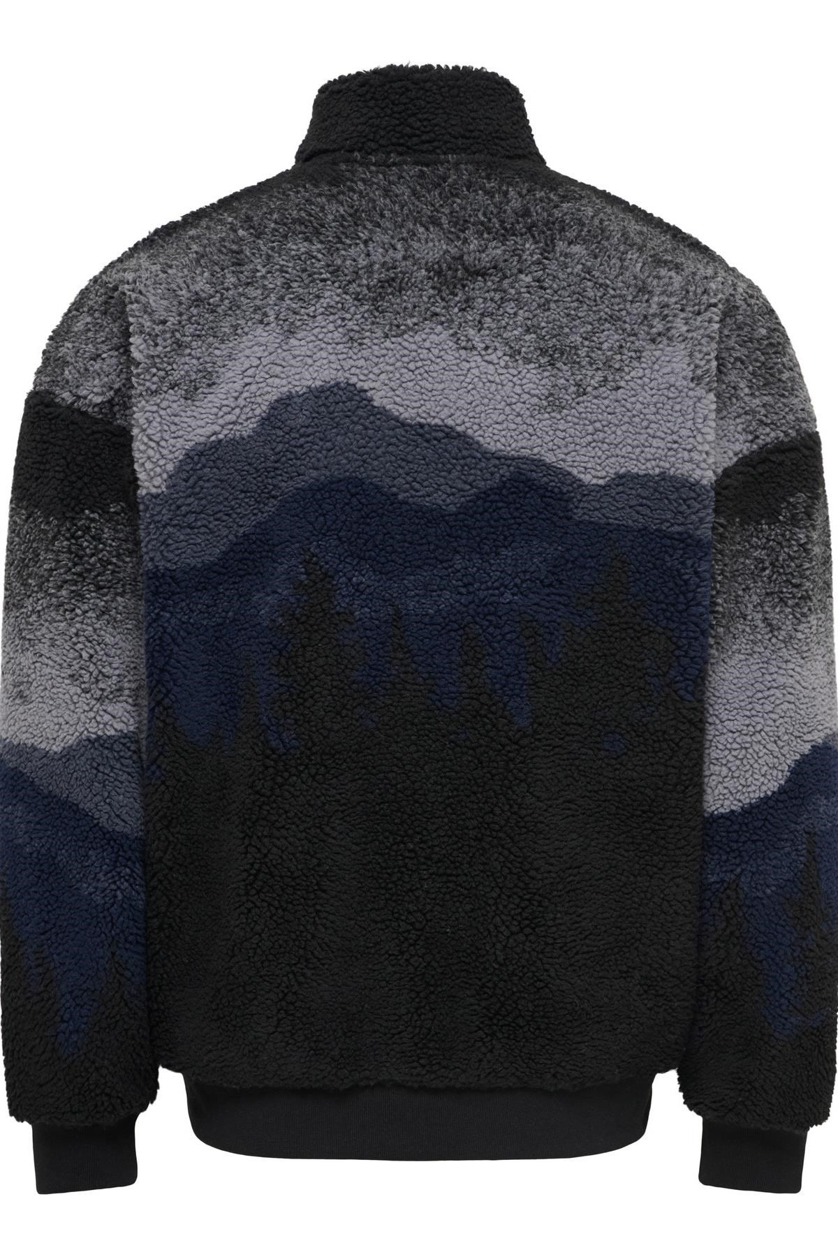 Only & Sons ONSADAM Life Erkek Oversize Sherpa Bomber Sweatshirt Peluş Günlük Rahat 