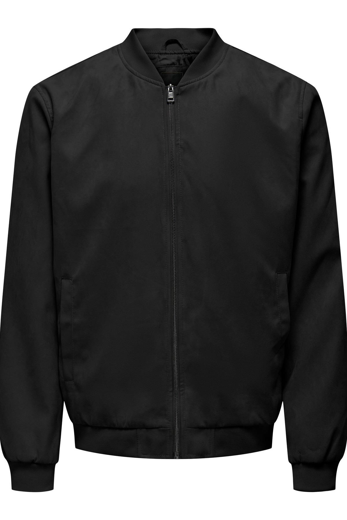 Only & Sons ONSLUCAS Erkek Süet Görünümlü Bomber Ceket Günlük Rahat Şık 