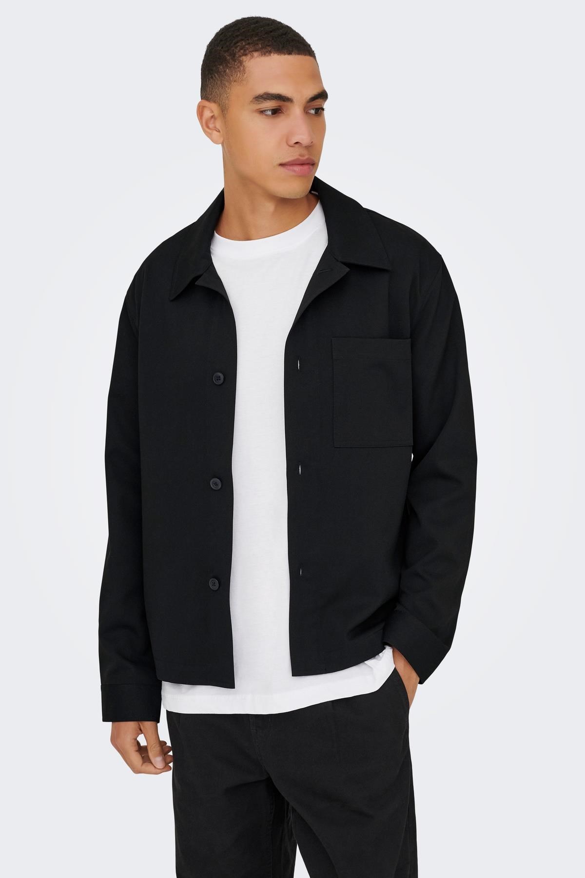 Only & Sons ONSMIRO Erkek Overshirt Gömlek Regular Fit Günlük Rahat 