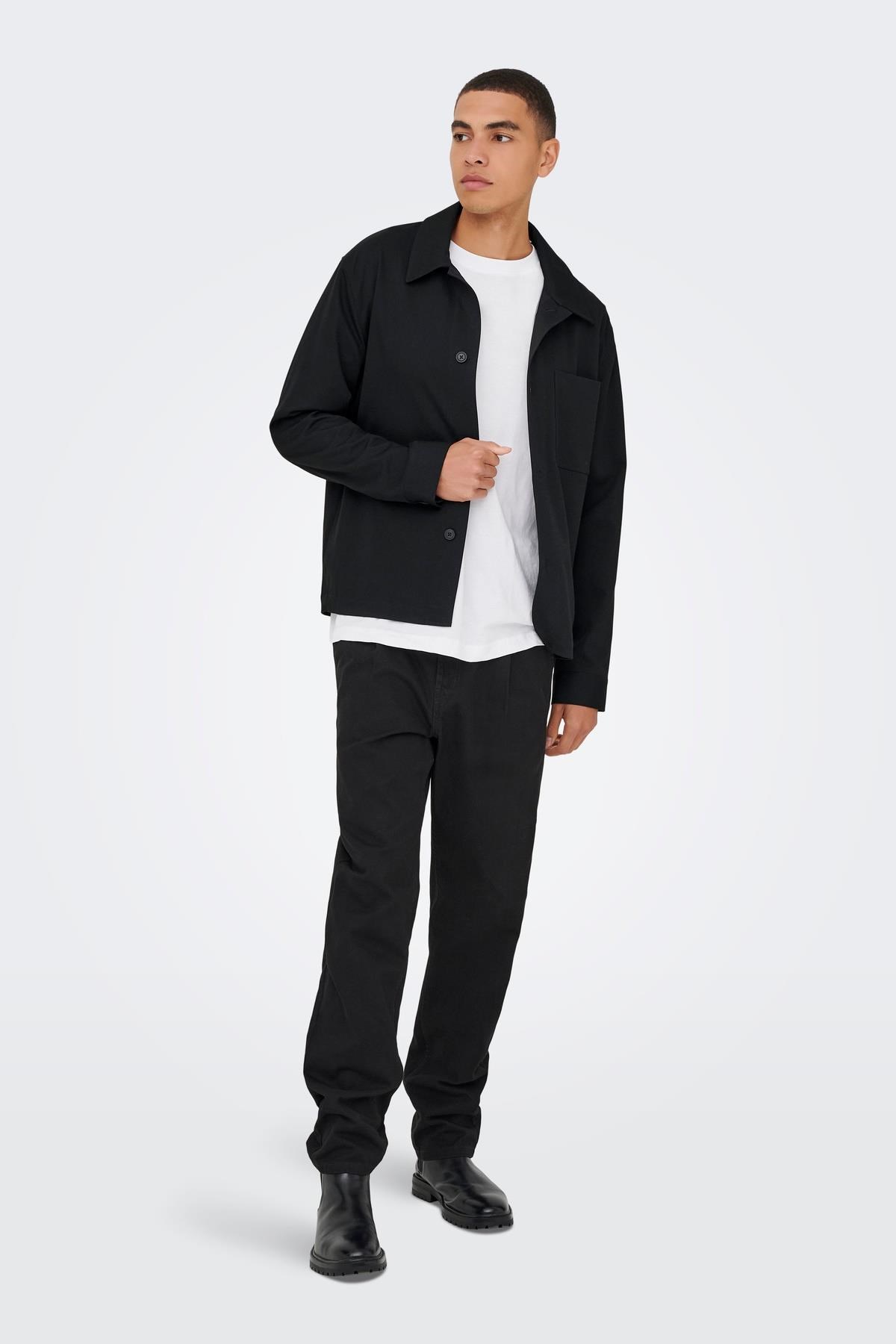 Only & Sons ONSMIRO Erkek Overshirt Gömlek Regular Fit Günlük Rahat 