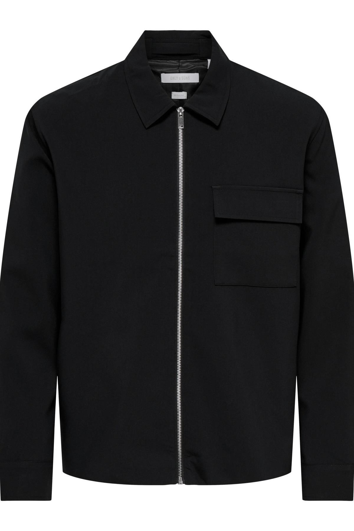 Only & Sons ONSWILL Erkek Fermuarlı Overshirt Gömlek Regular Fit Günlük Şık 