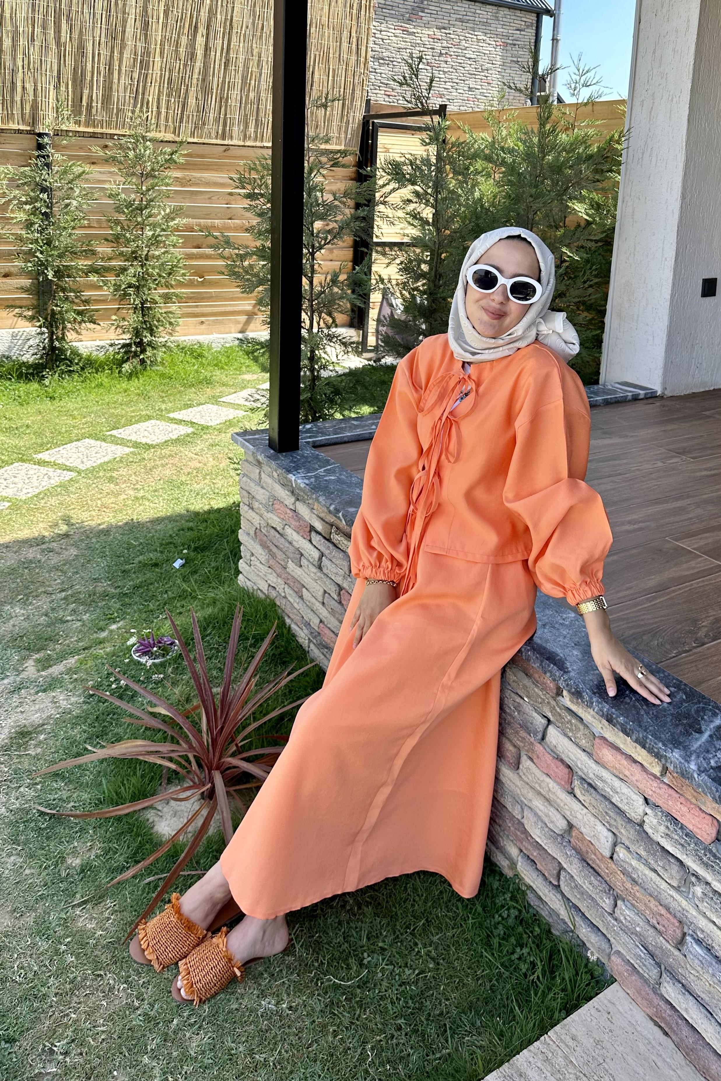 Kayısı Bağlama Etekli Takım