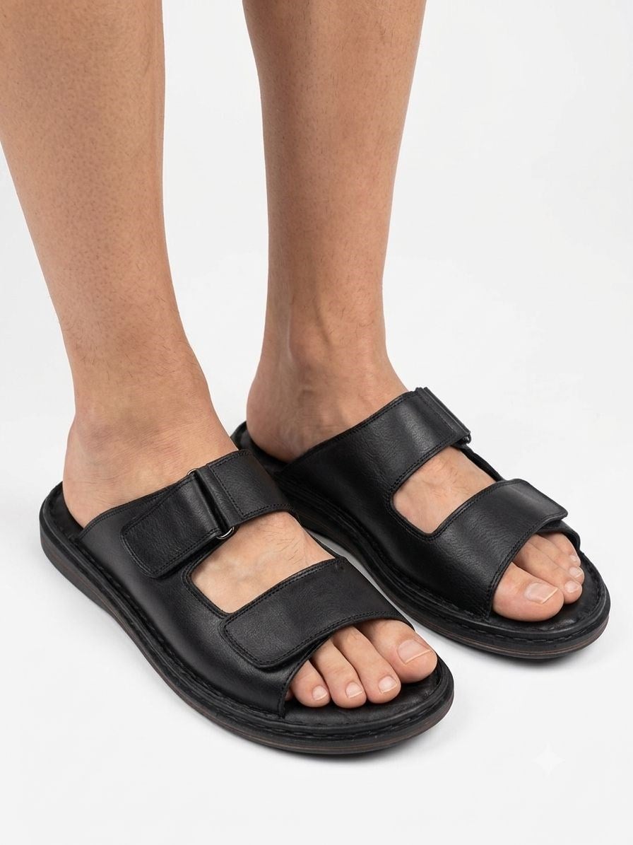 Ortobella Comfort Hakiki Deri Erkek Terlik 1182