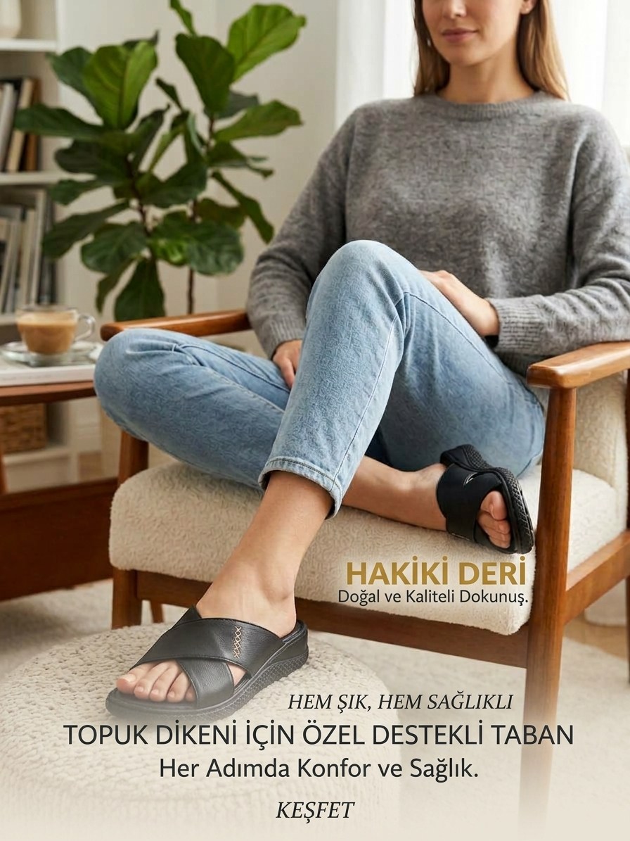 Ortobella Comfort Topuk Dikeni Terliği 28531