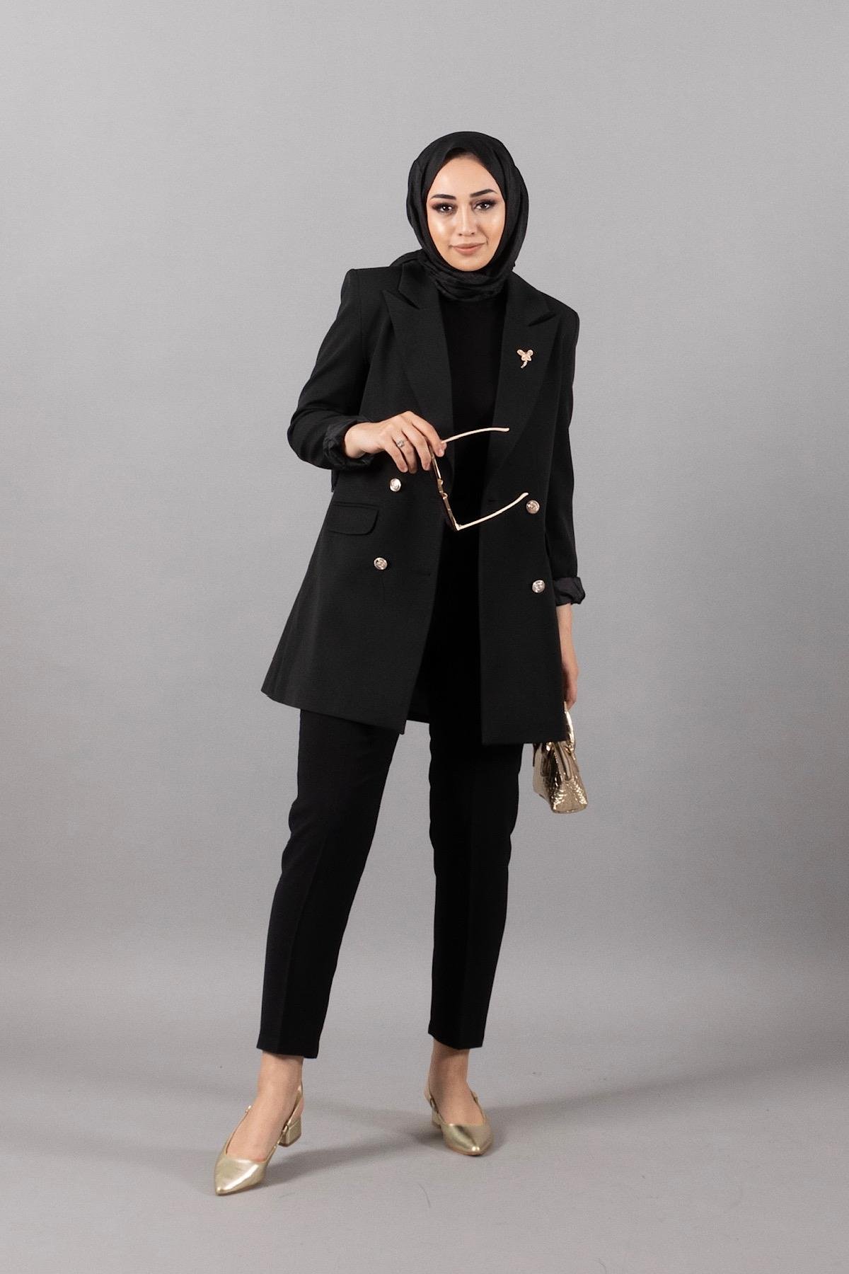 Arel Blazer Ceket Siyah