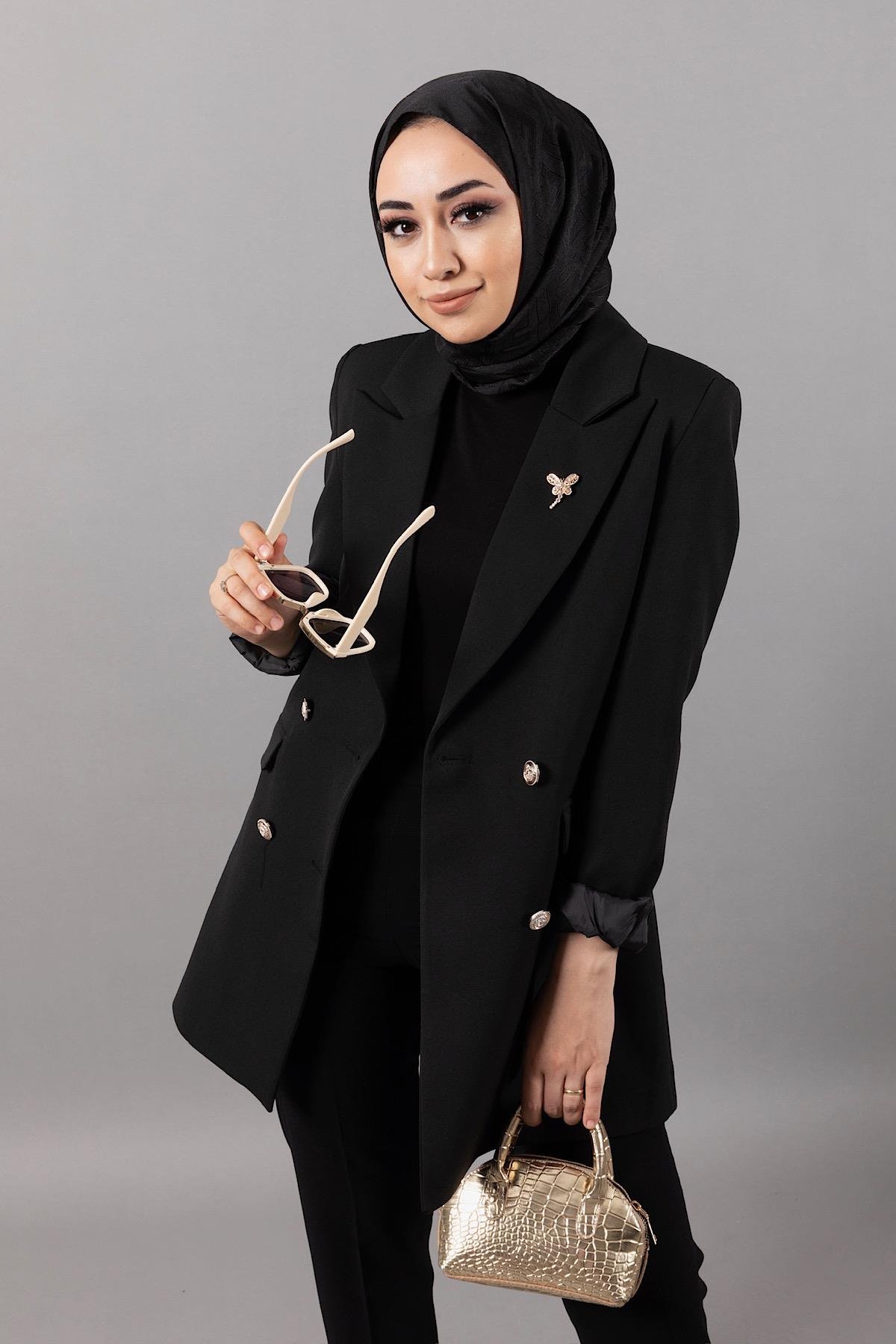 Arel Blazer Ceket Siyah