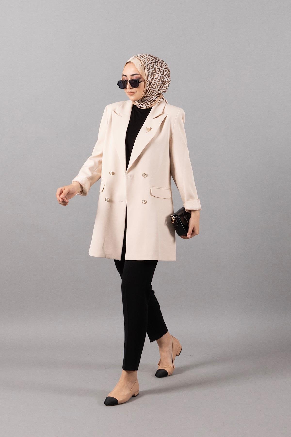 Arel Blazer Ceket Taş