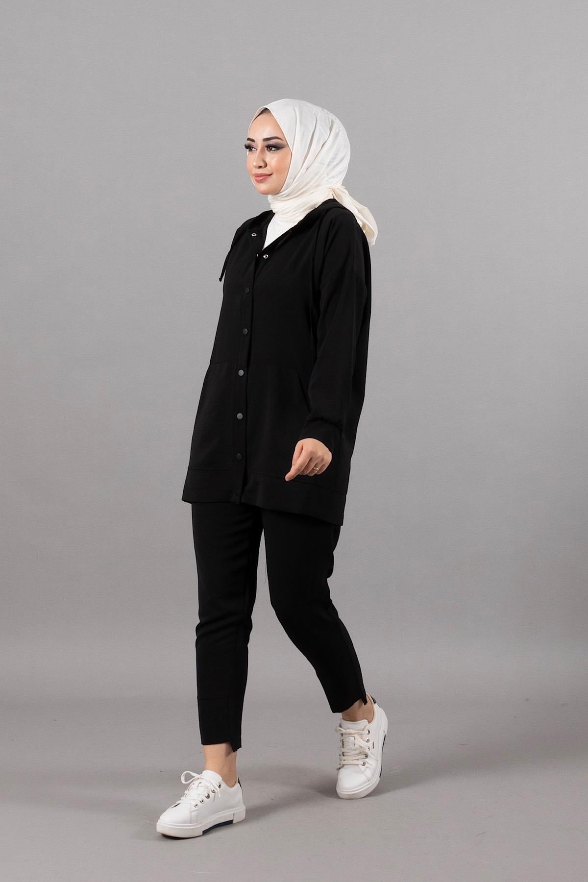 Ayrobin Cepli Linda Takım Siyah