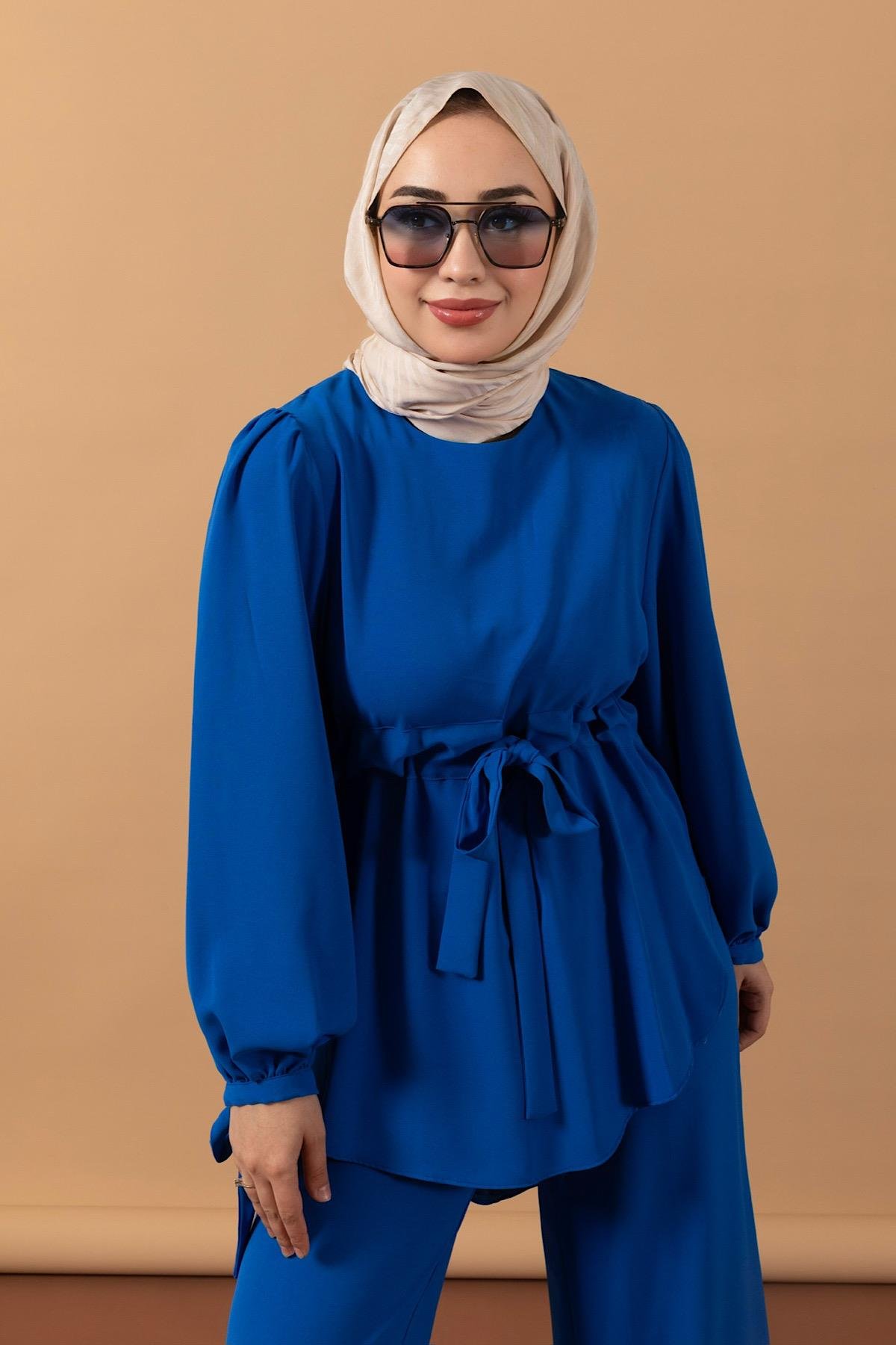 Belden Kemerli Linda Takım Saks