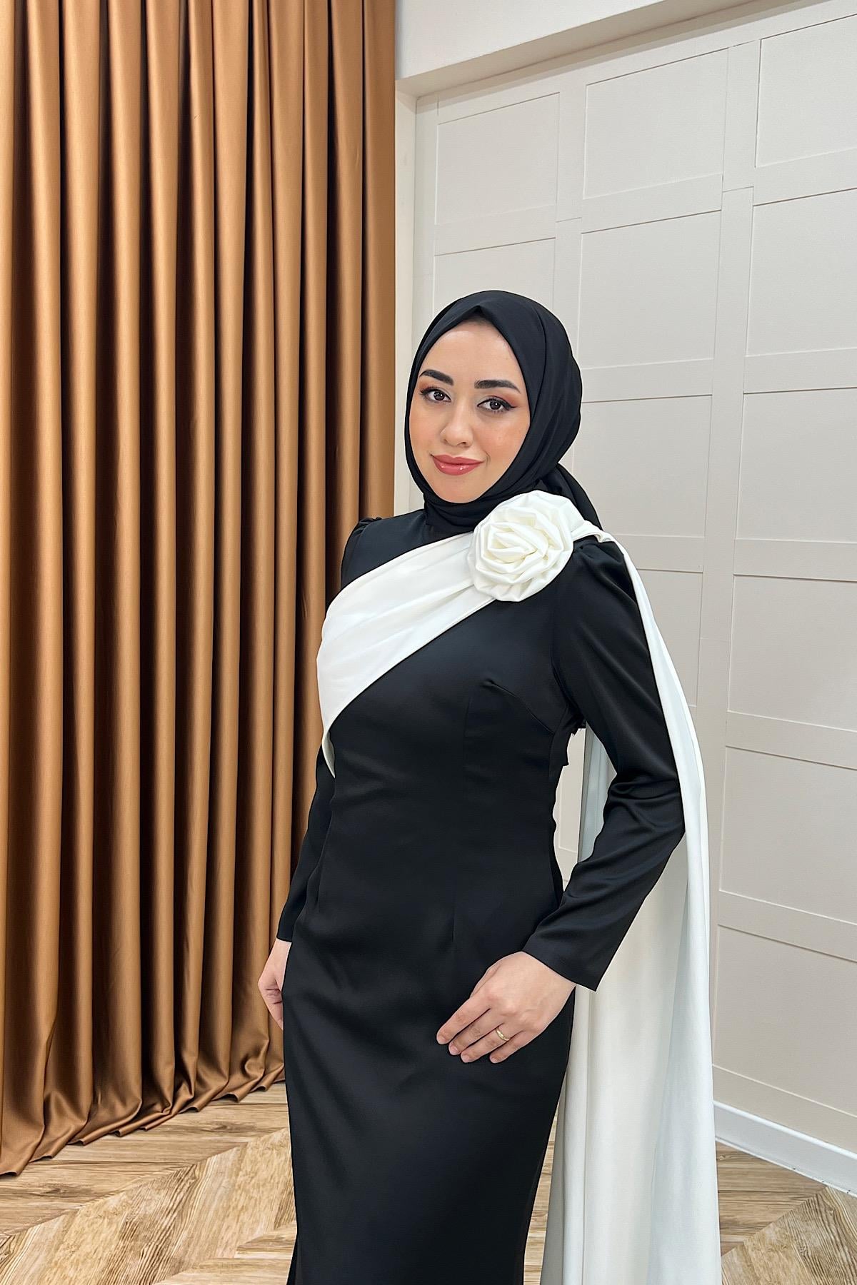 Bianca Saten Abiye Siyah
