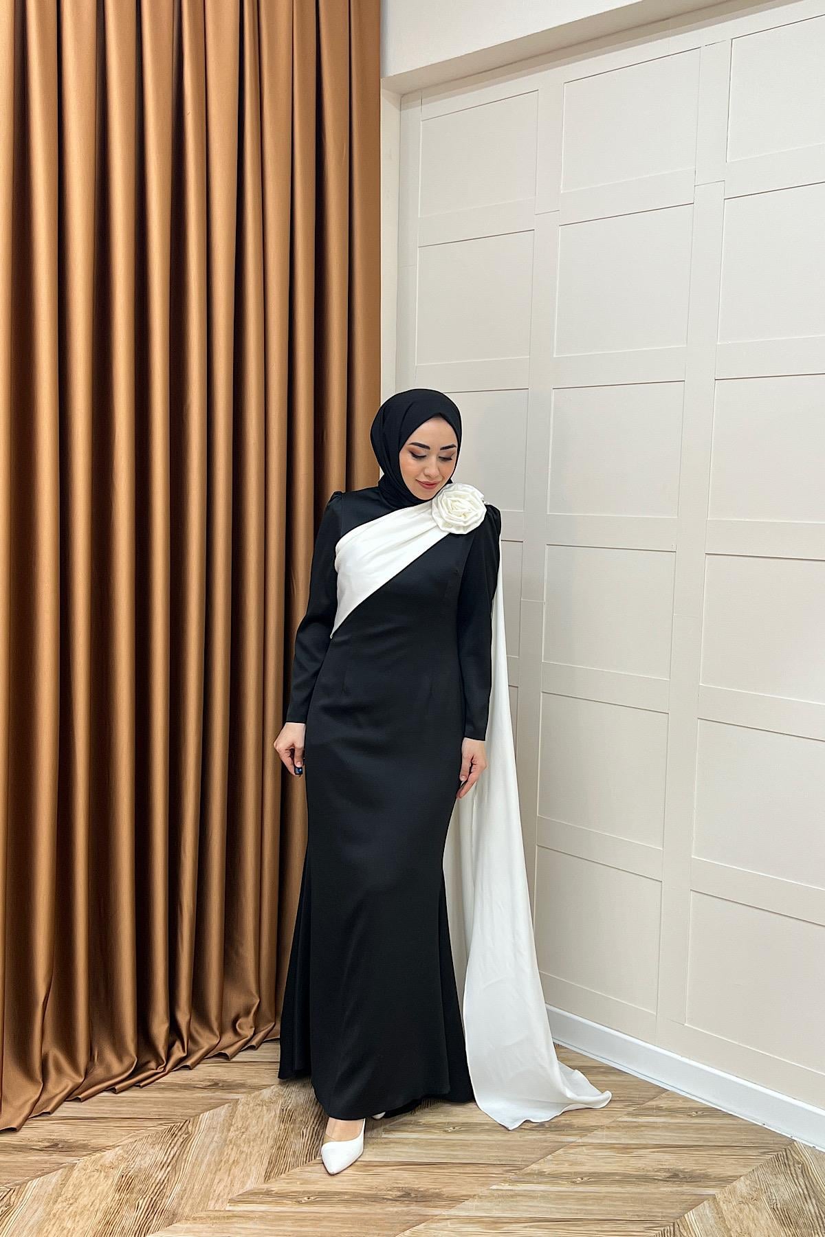 Bianca Saten Abiye Siyah