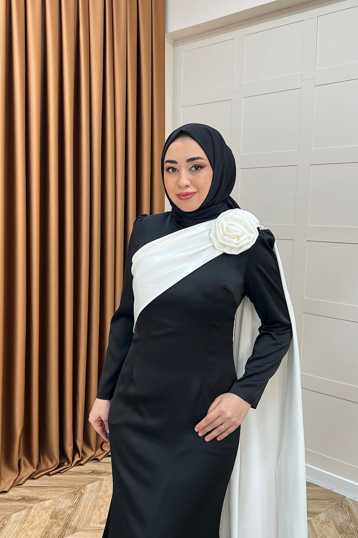 Bianca Saten Abiye Siyah