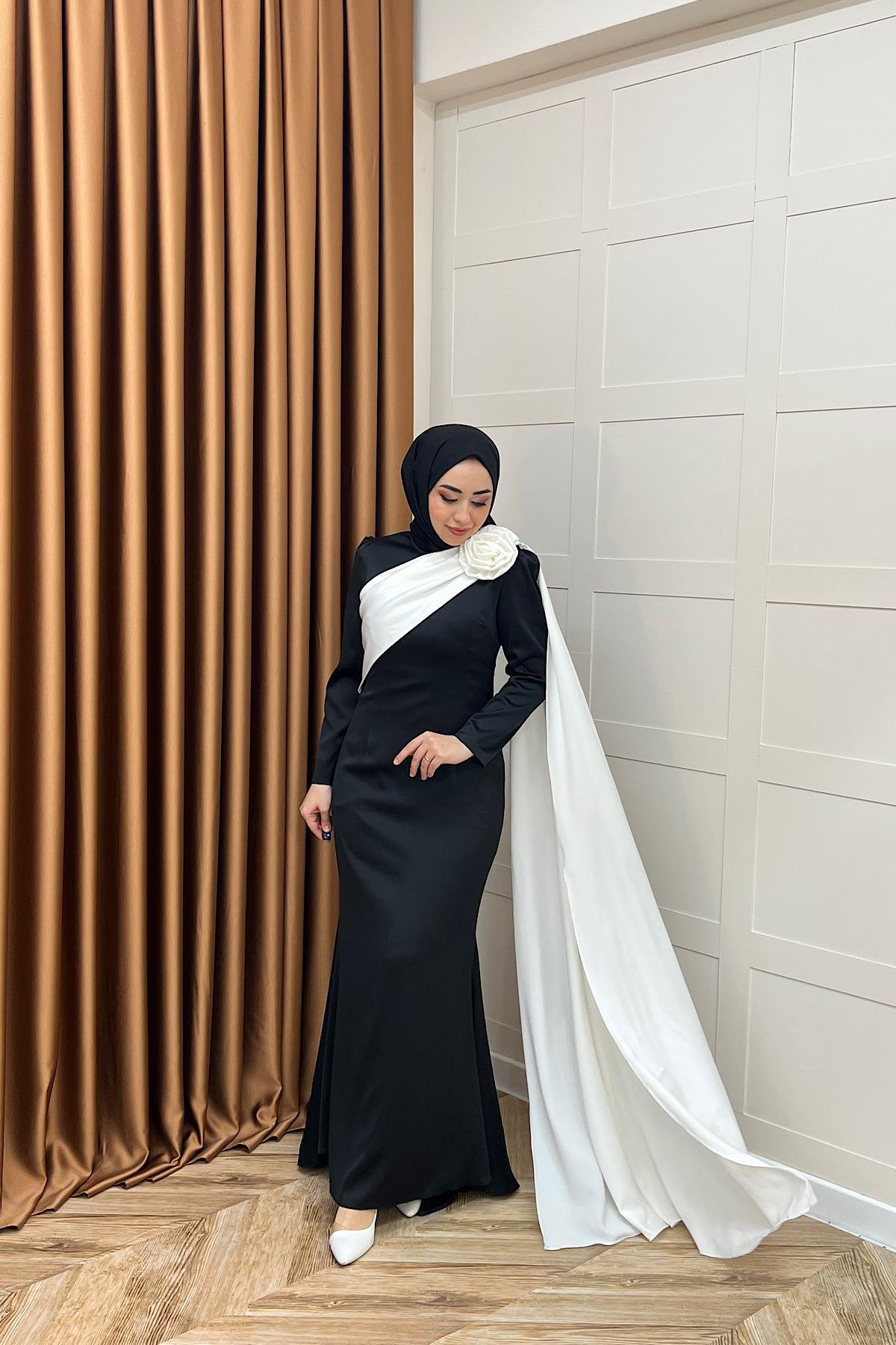 Bianca Saten Abiye Siyah