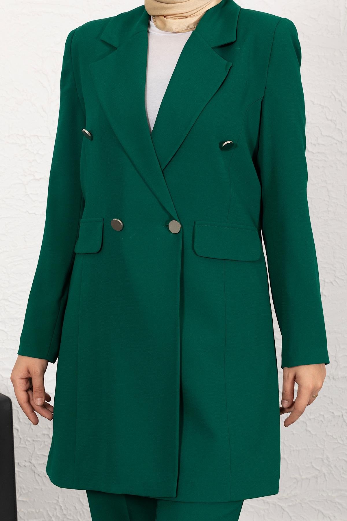 Blazer Ceketli İkili Takım Yeşil