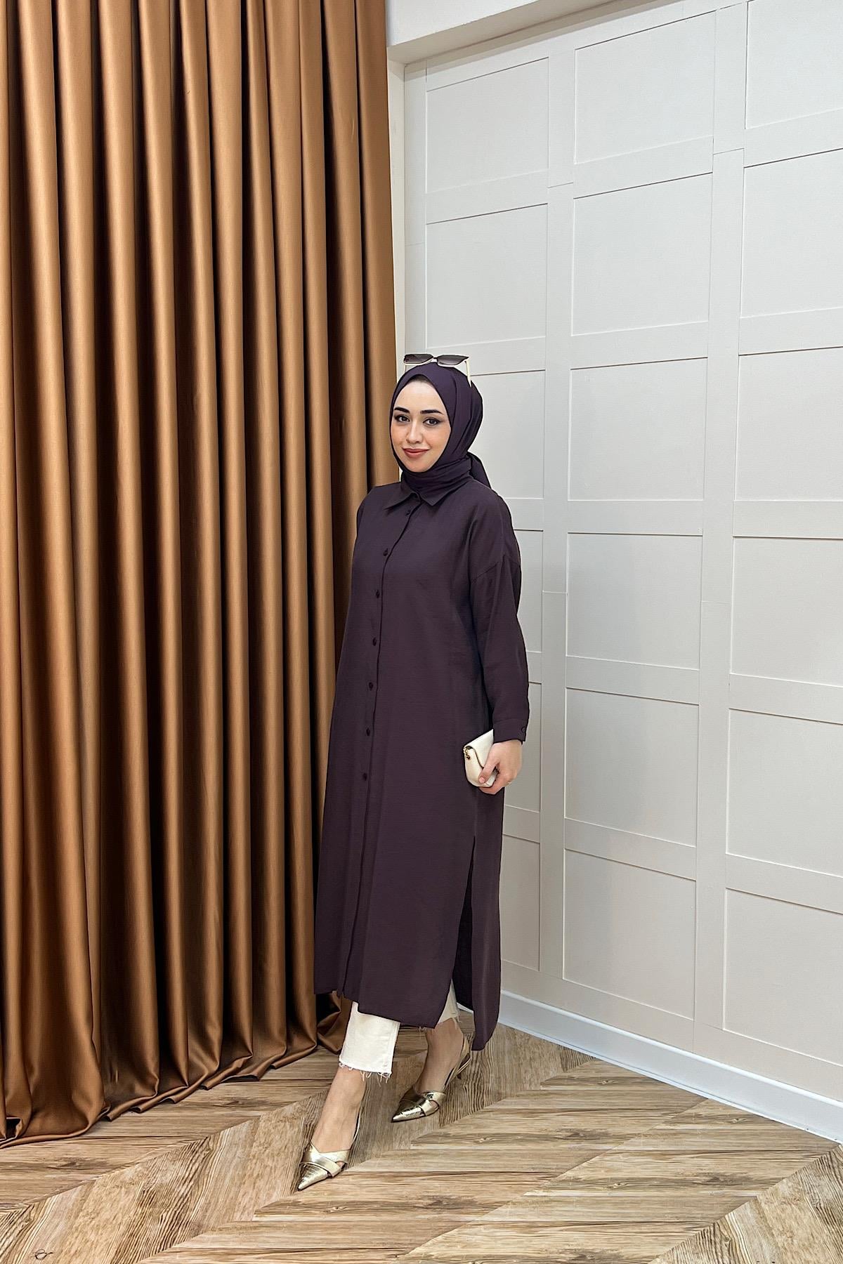 Cupra Uzun Tunik Mürdüm