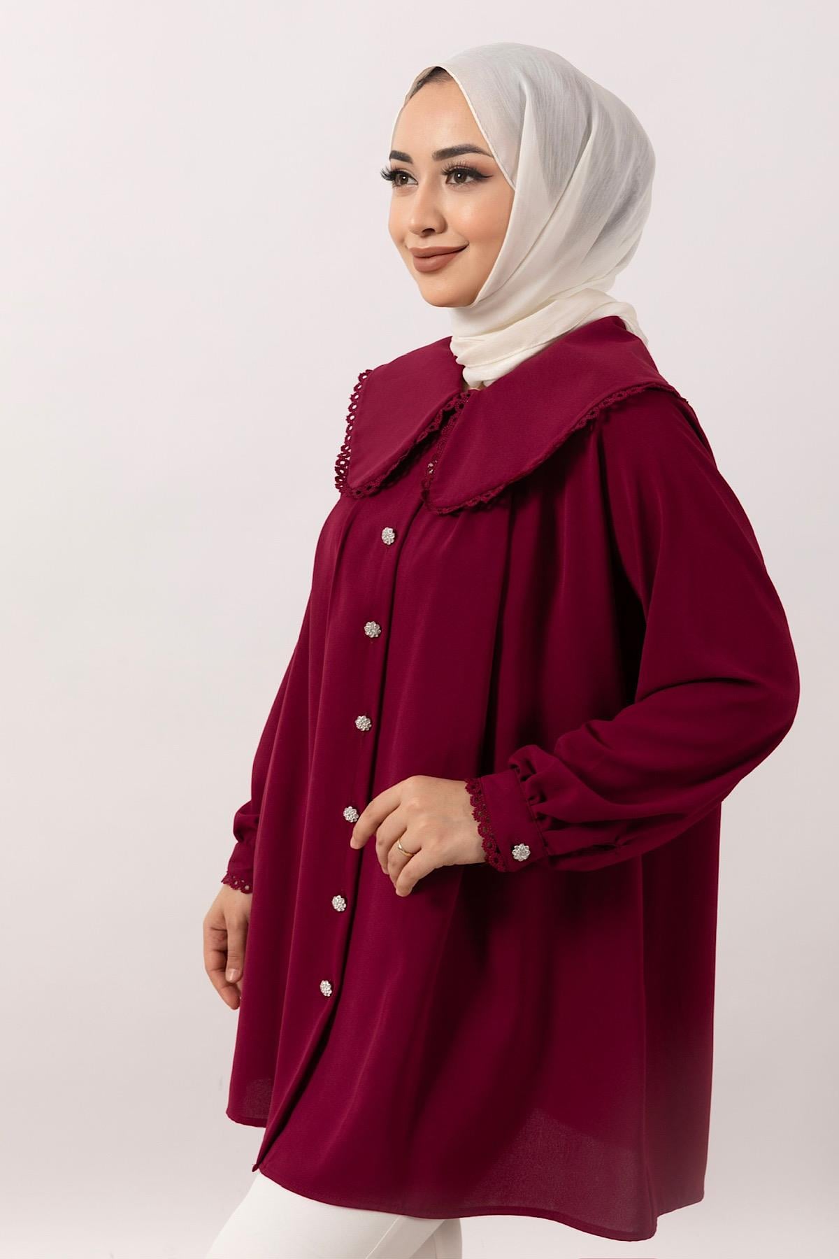 Dantelli Bebe Taka Tunik Bordo