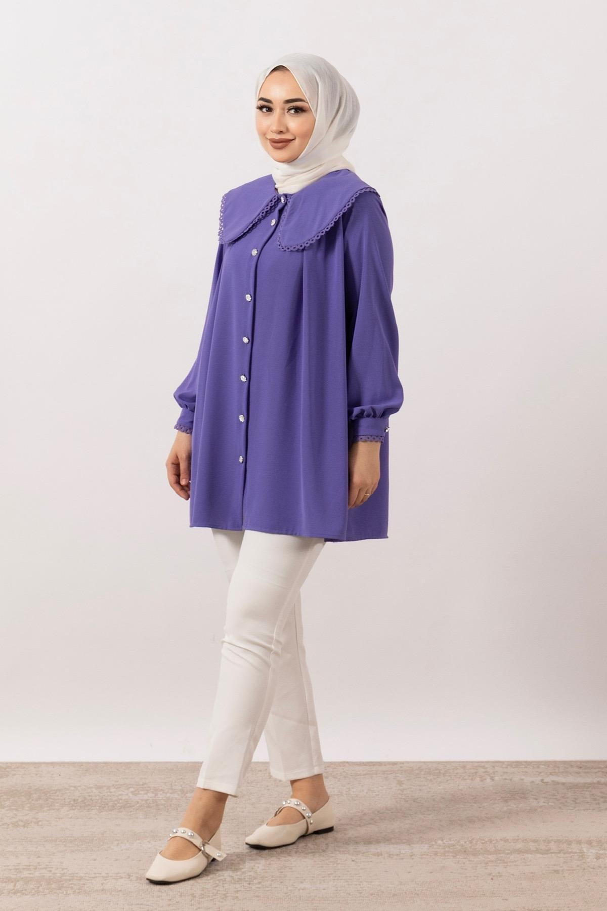 Dantelli Bebe Taka Tunik Lila