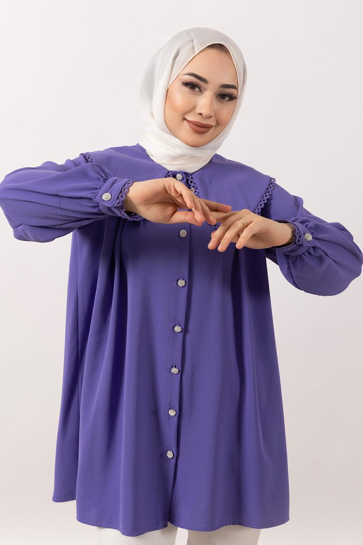 Dantelli Bebe Taka Tunik Lila