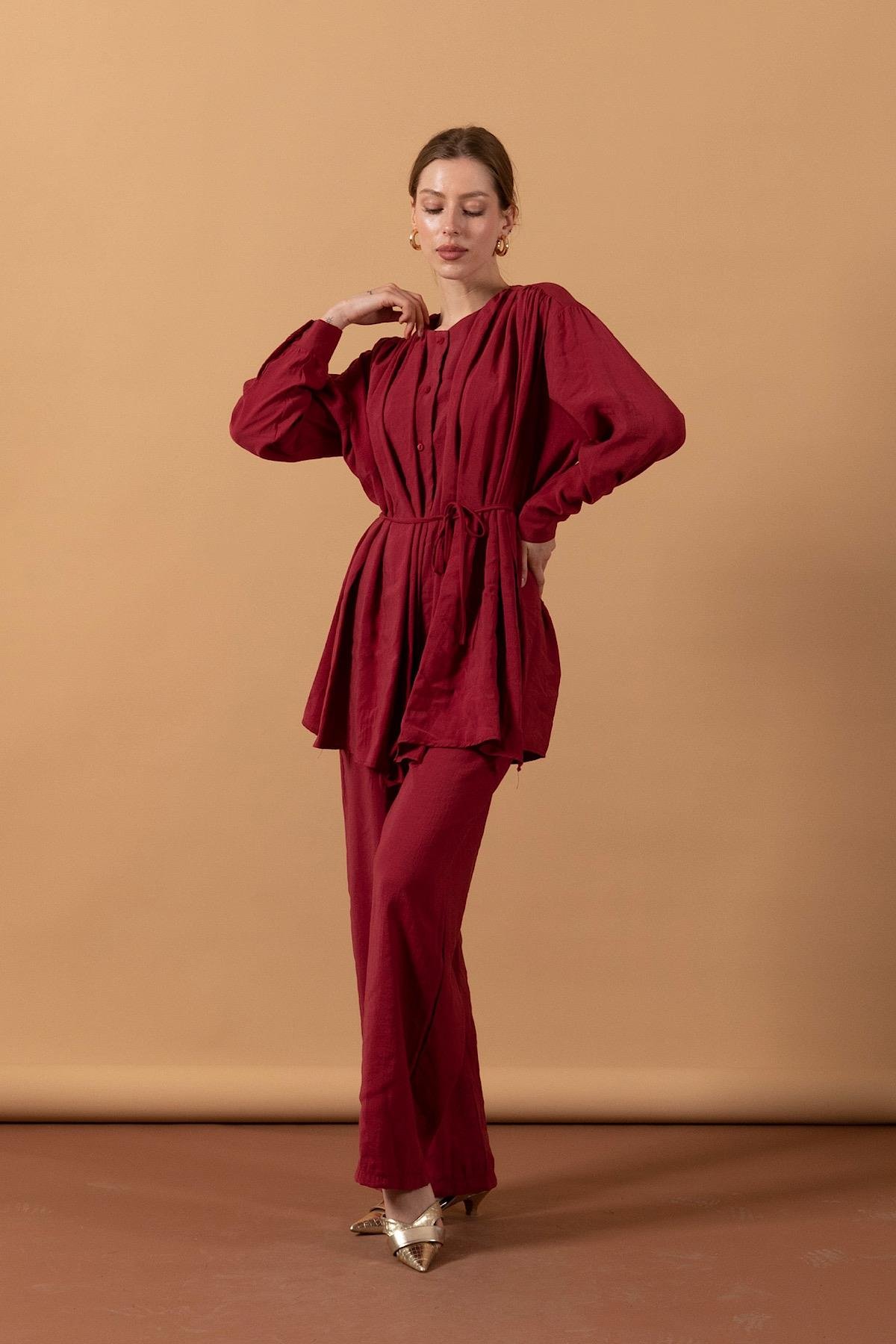 Divine İkili Takım Bordo
