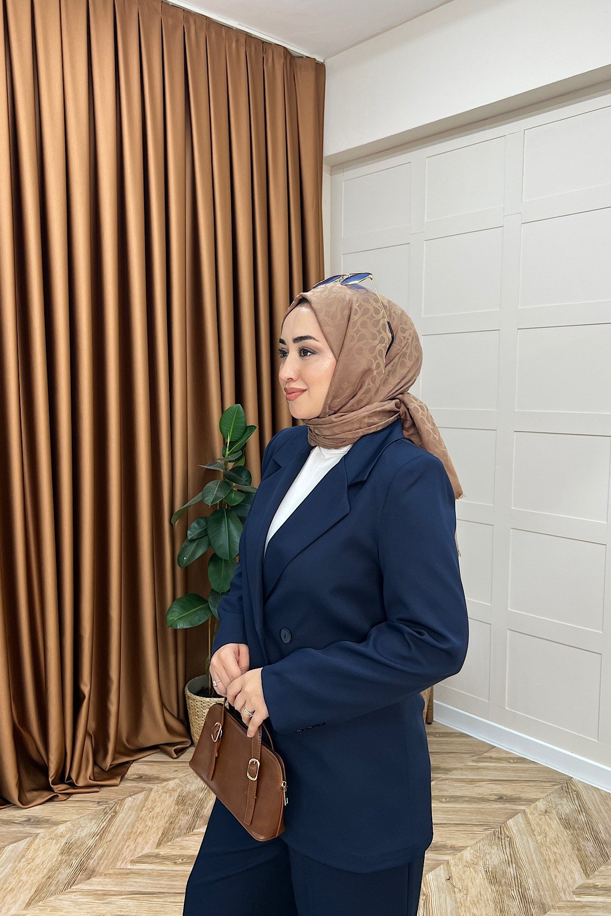 Dört Düğme Ceket Takım Lacivert