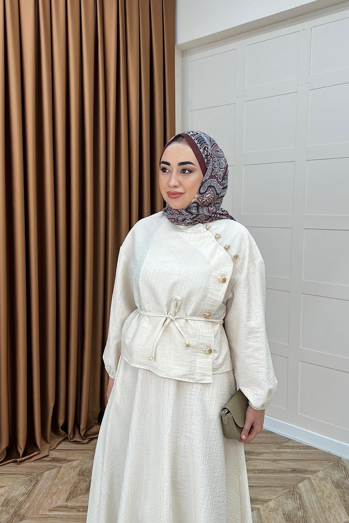 Duru Etekli Takım Krem