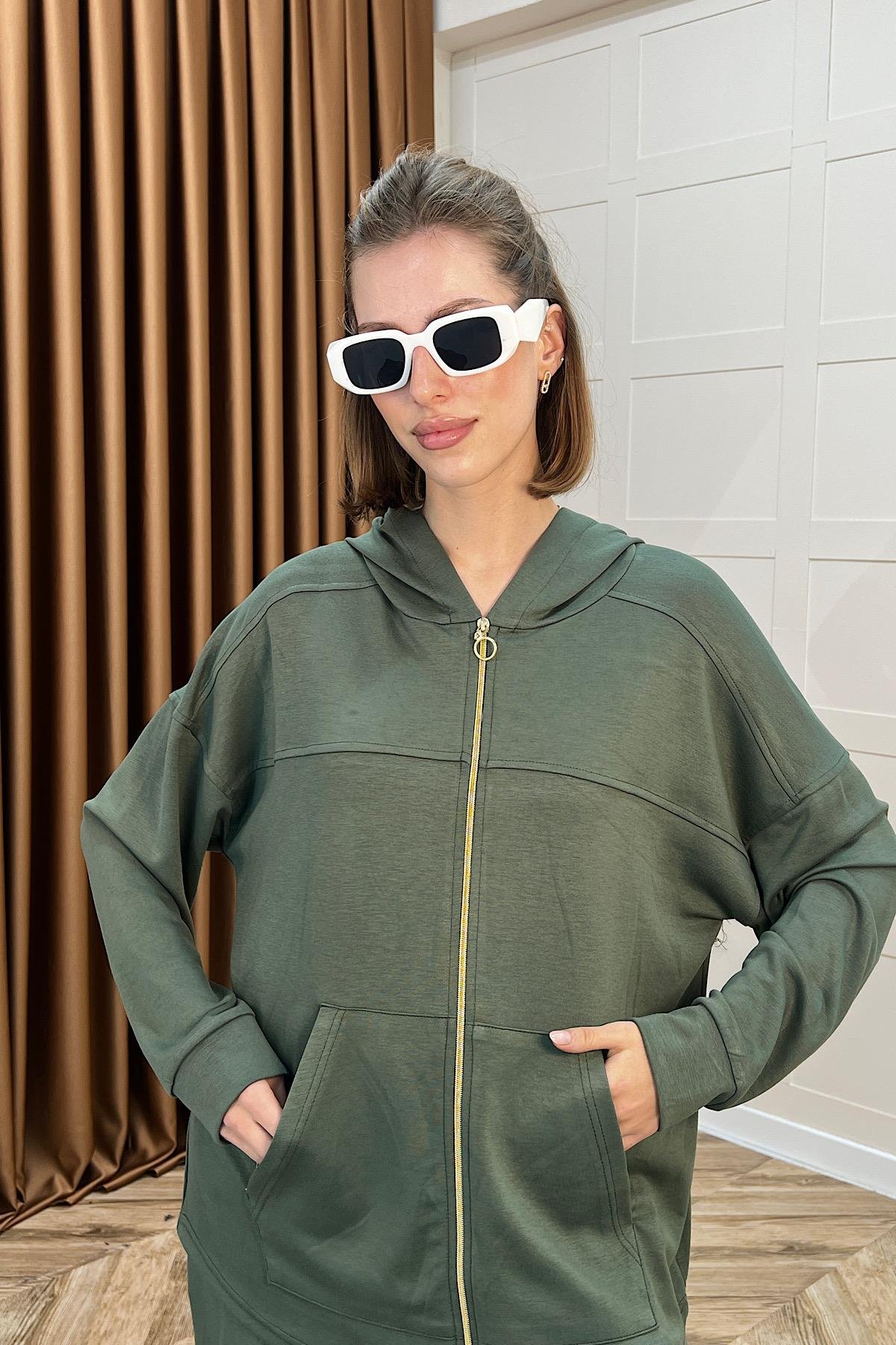 Efsa Kapüşonlu Takım Yeşil