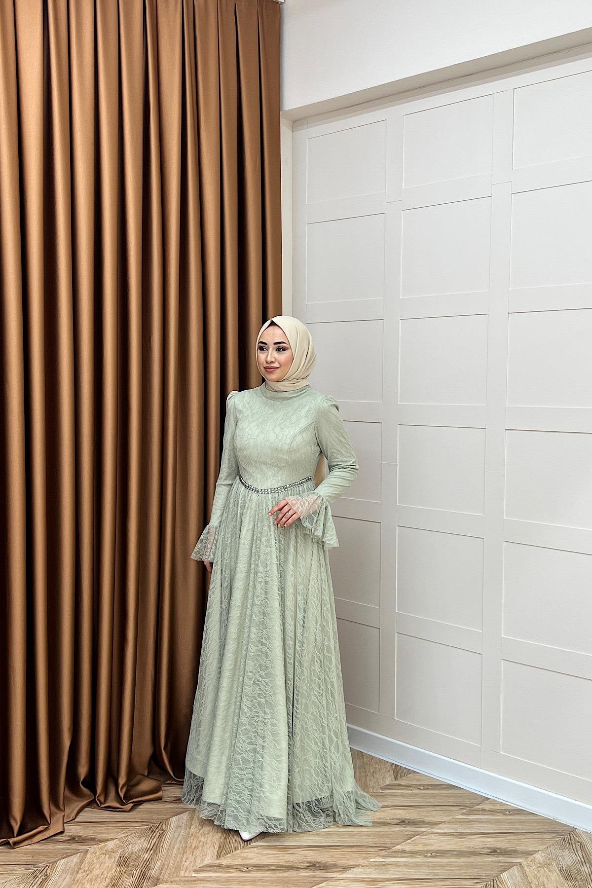 Elena Dantel Abiye Mint
