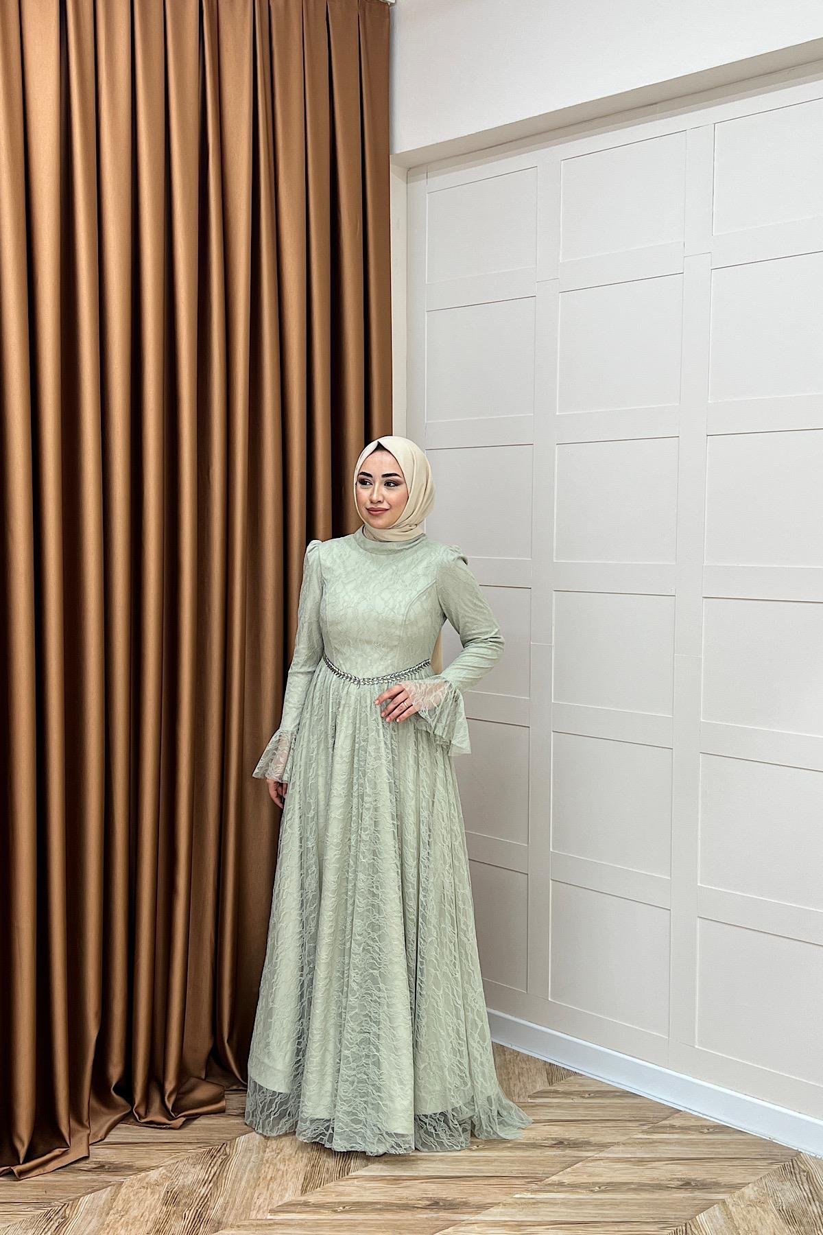 Elena Dantel Abiye Mint