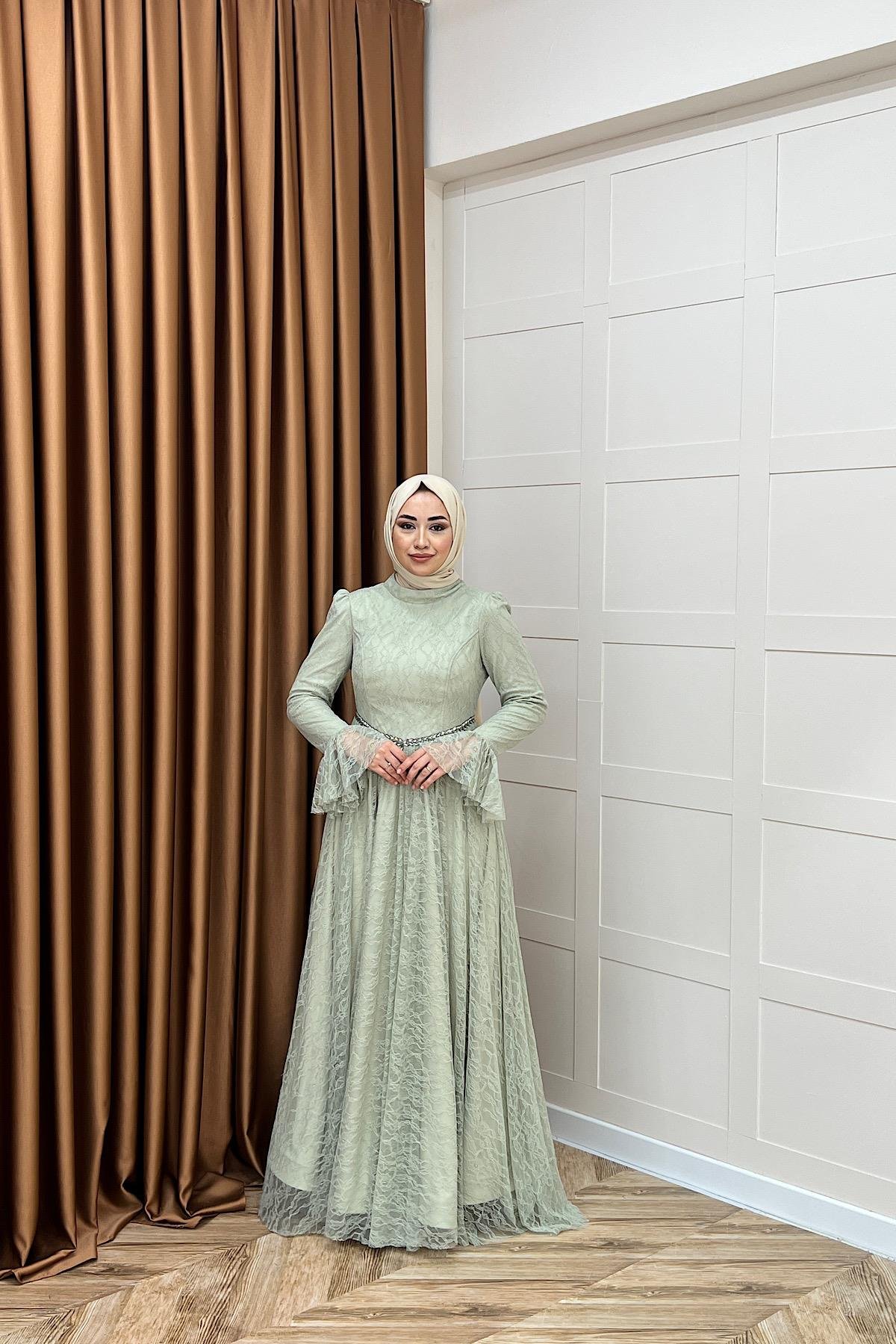Elena Dantel Abiye Mint