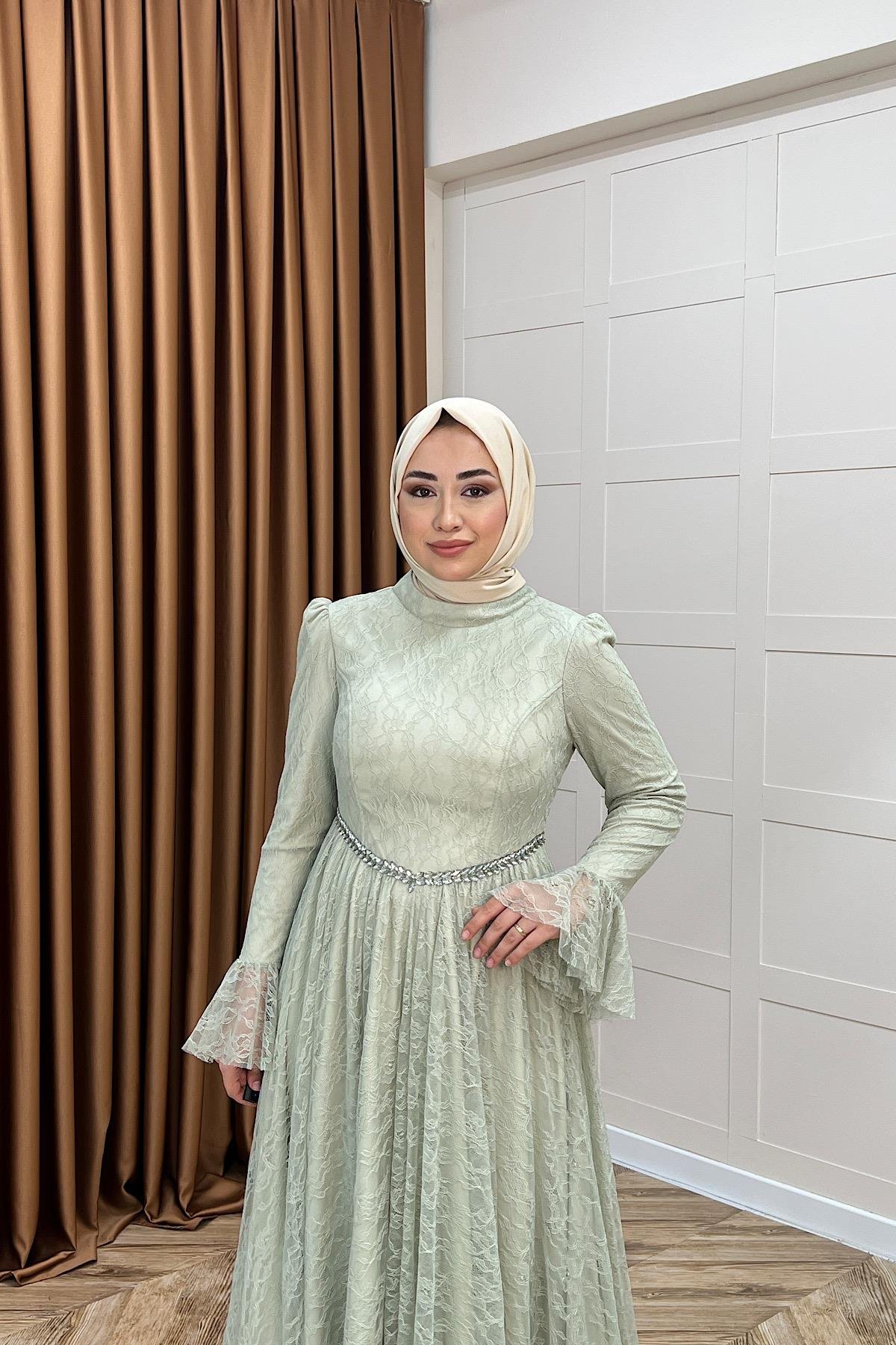 Elena Dantel Abiye Mint