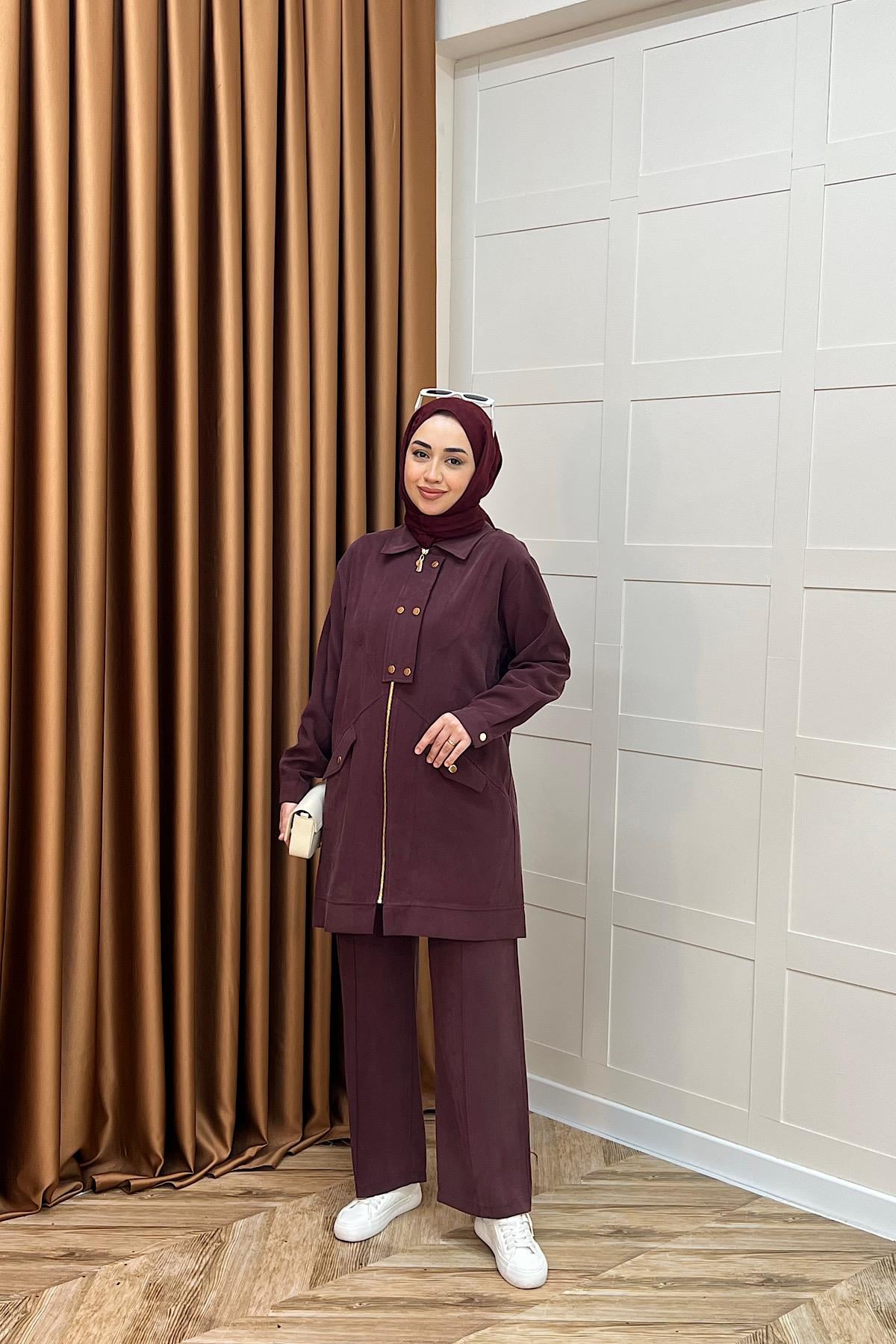 Elina İkili Takım Mürdüm