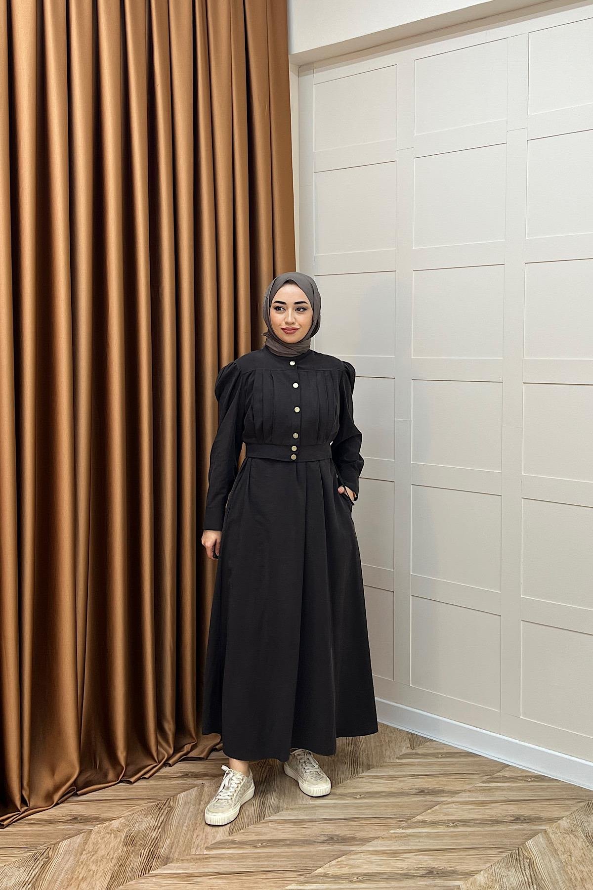 Elisa İkili Elbise Kahverengi