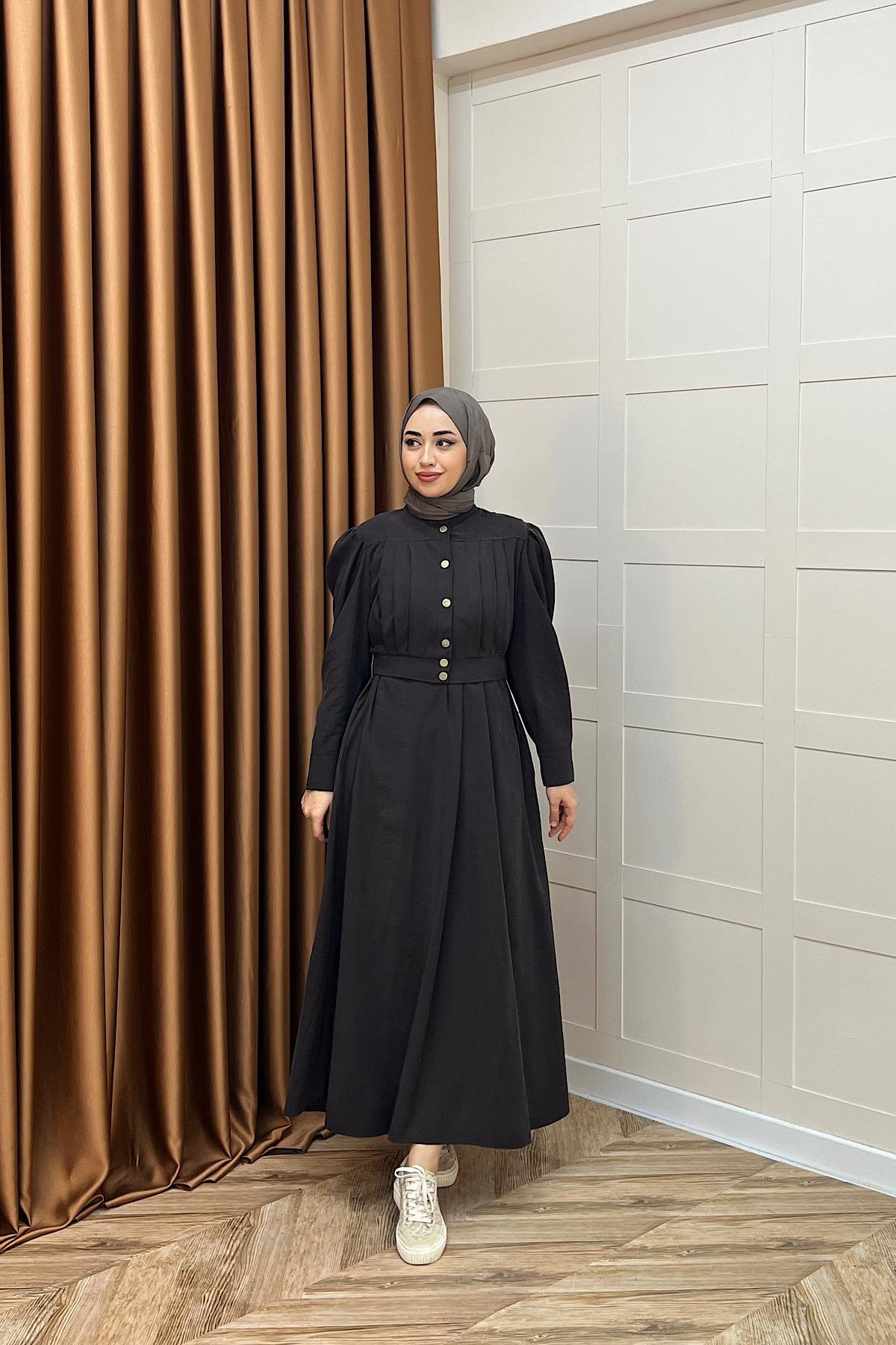 Elisa İkili Elbise Kahverengi