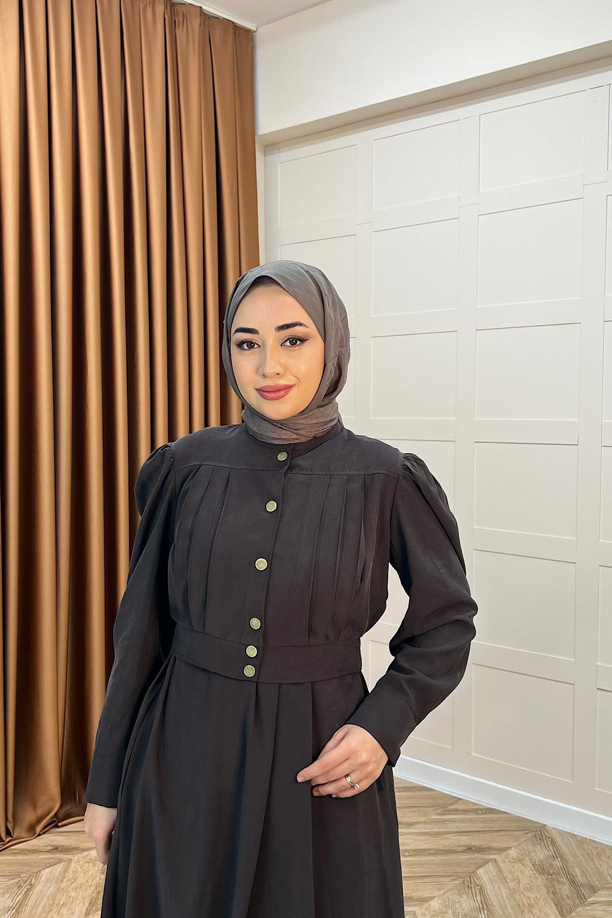 Elisa İkili Elbise Kahverengi