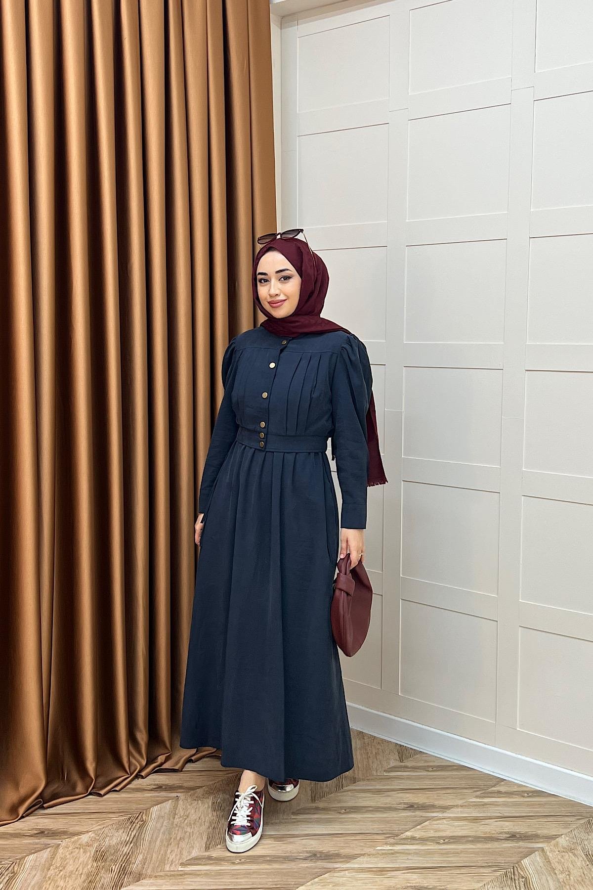 Elisa İkili Elbise Lacivert