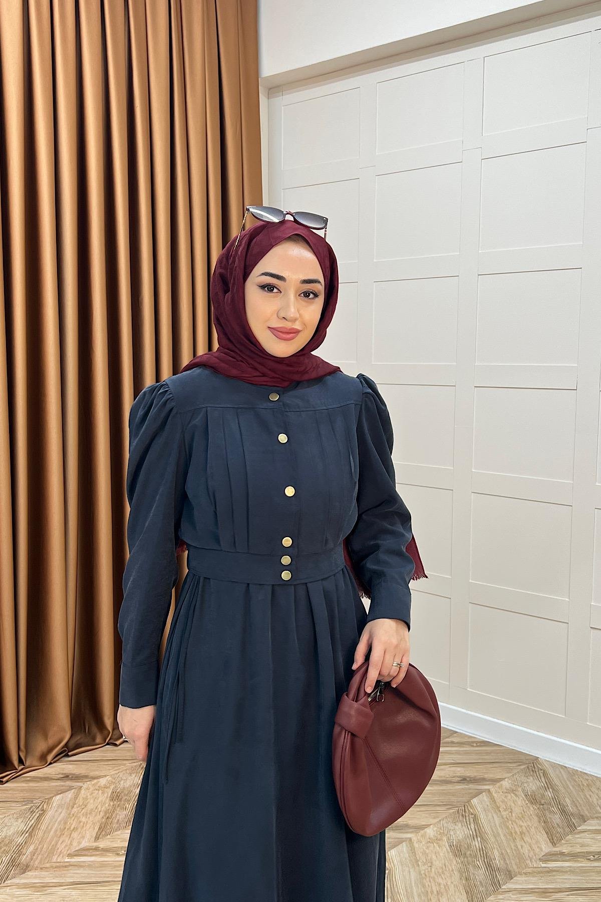 Elisa İkili Elbise Lacivert