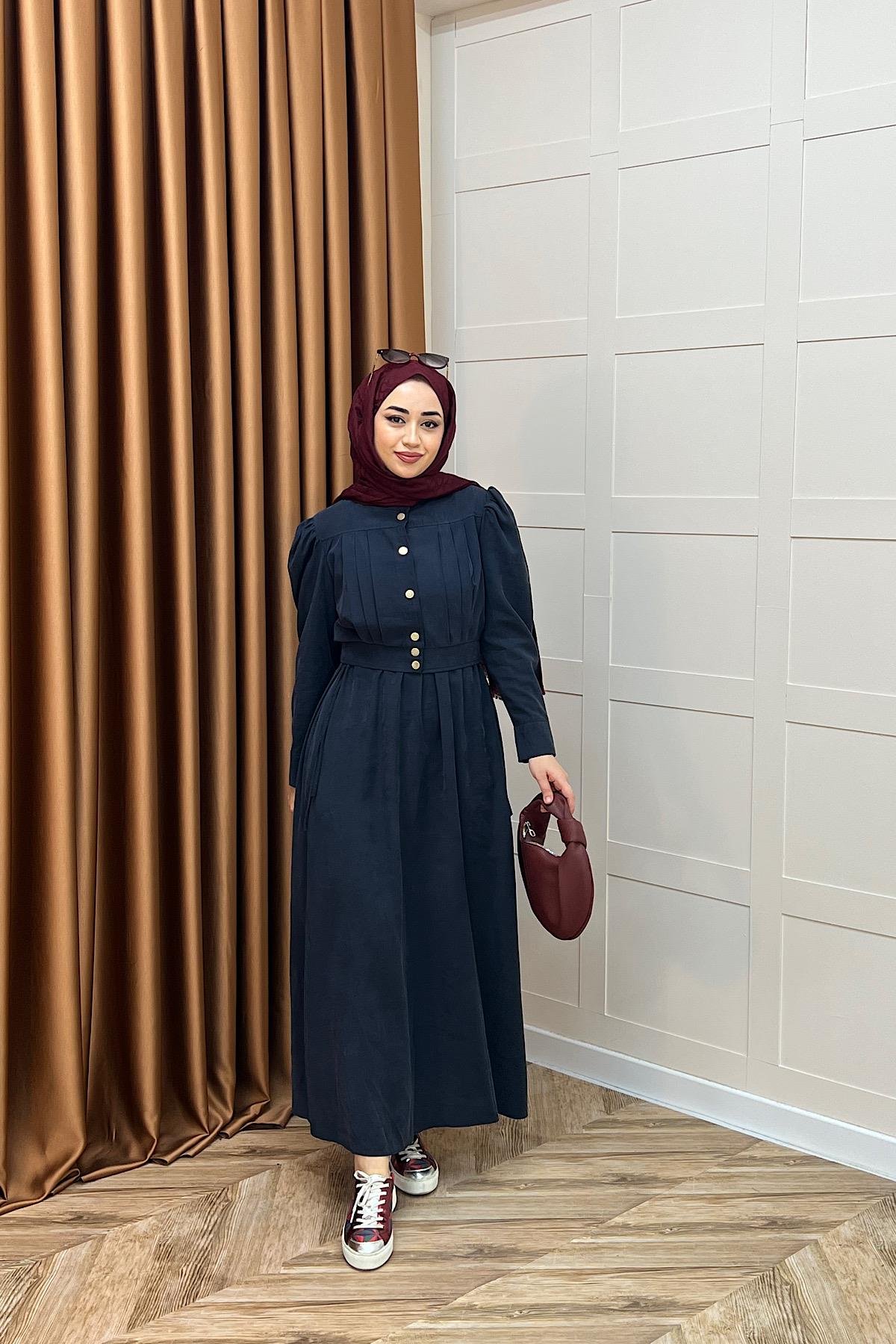 Elisa İkili Elbise Lacivert