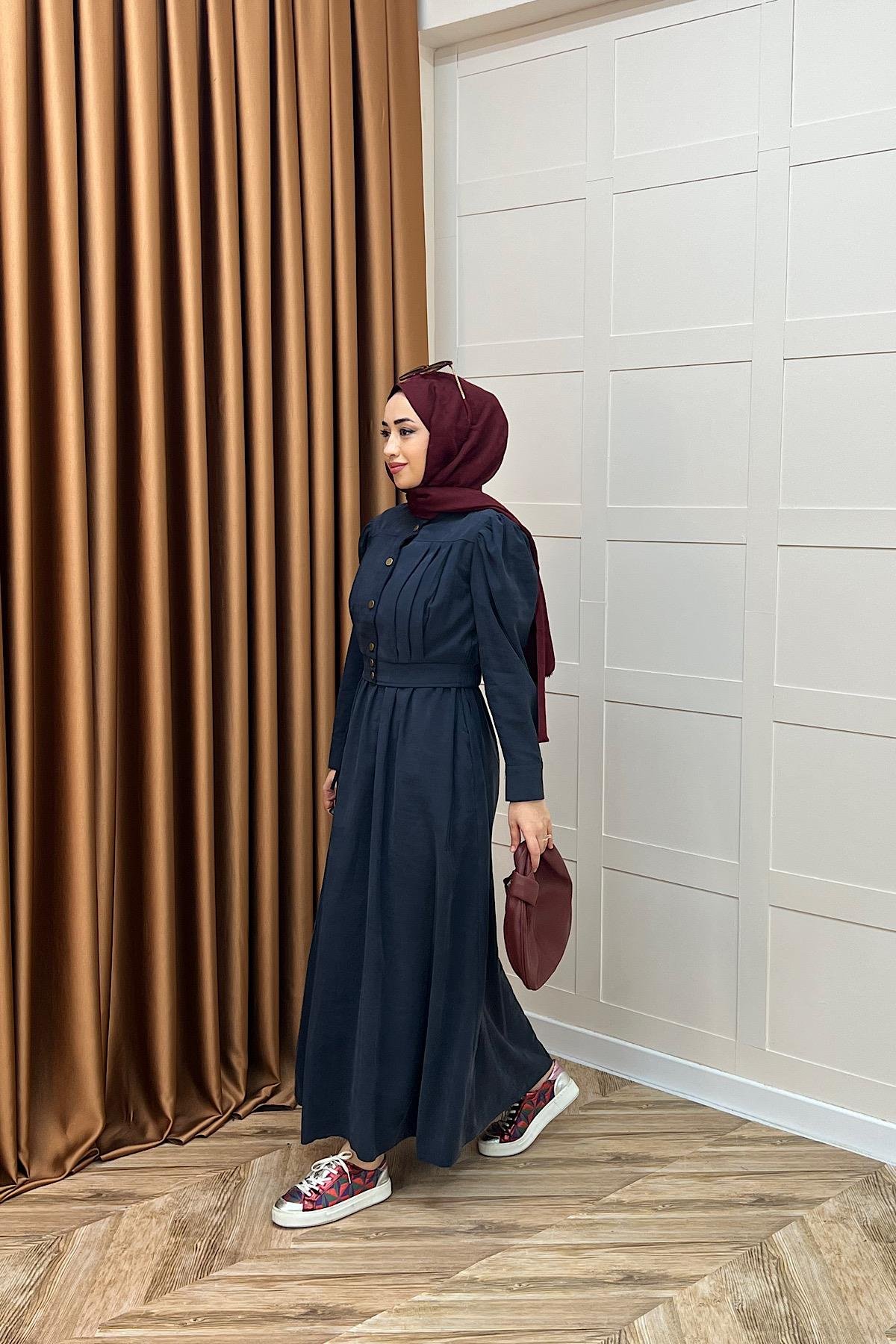 Elisa İkili Elbise Lacivert