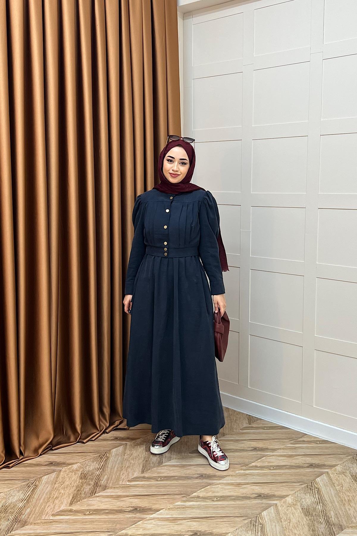 Elisa İkili Elbise Lacivert