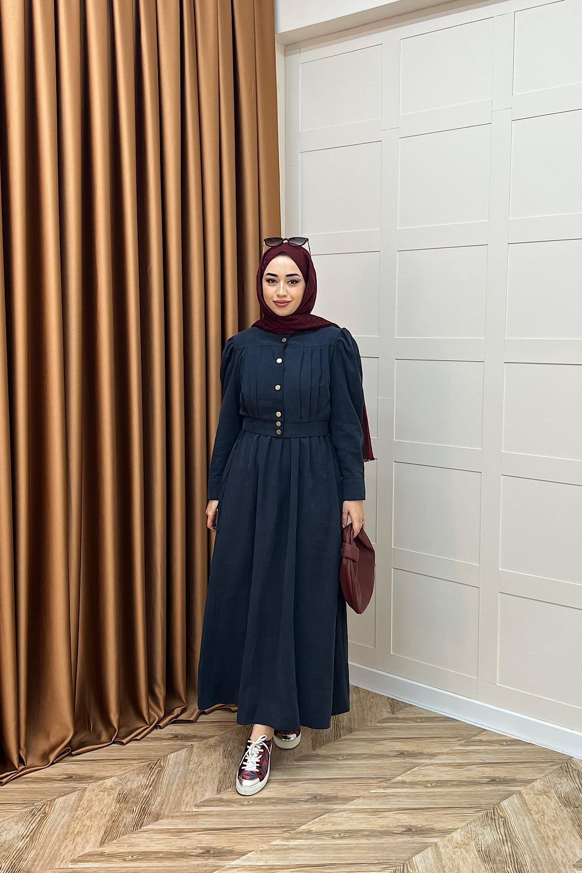 Elisa İkili Elbise Lacivert